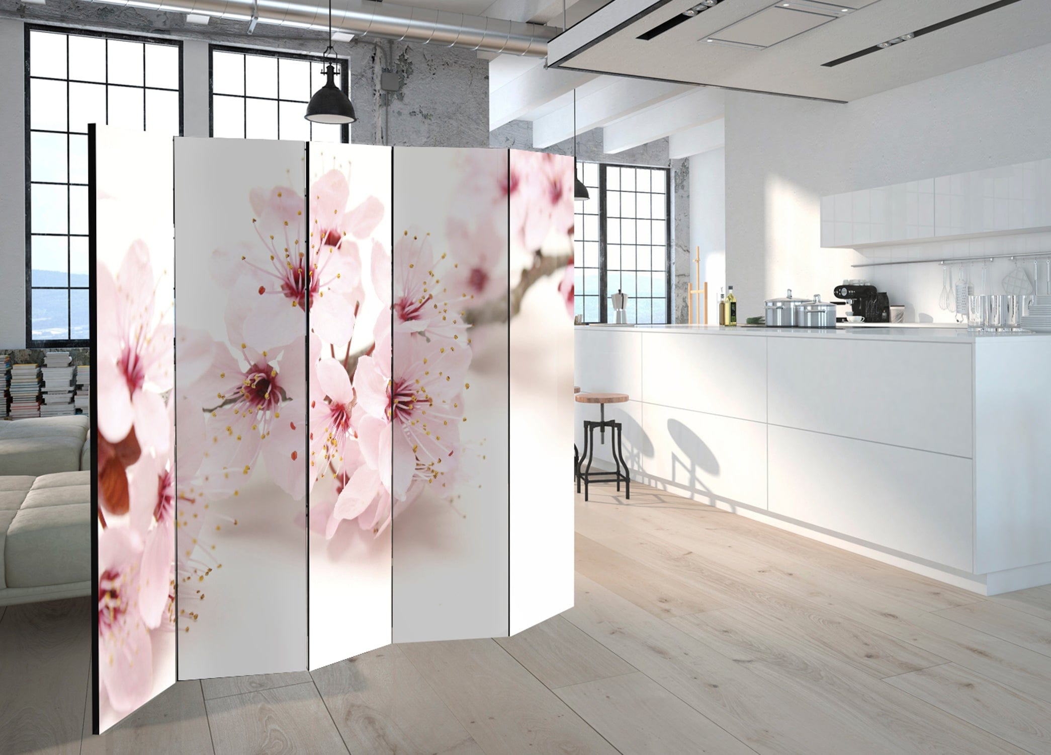 Aizslietnis 5-daļīgs - Ķiršu ziedi (225x172cm) 225x172 cm Home Trends
