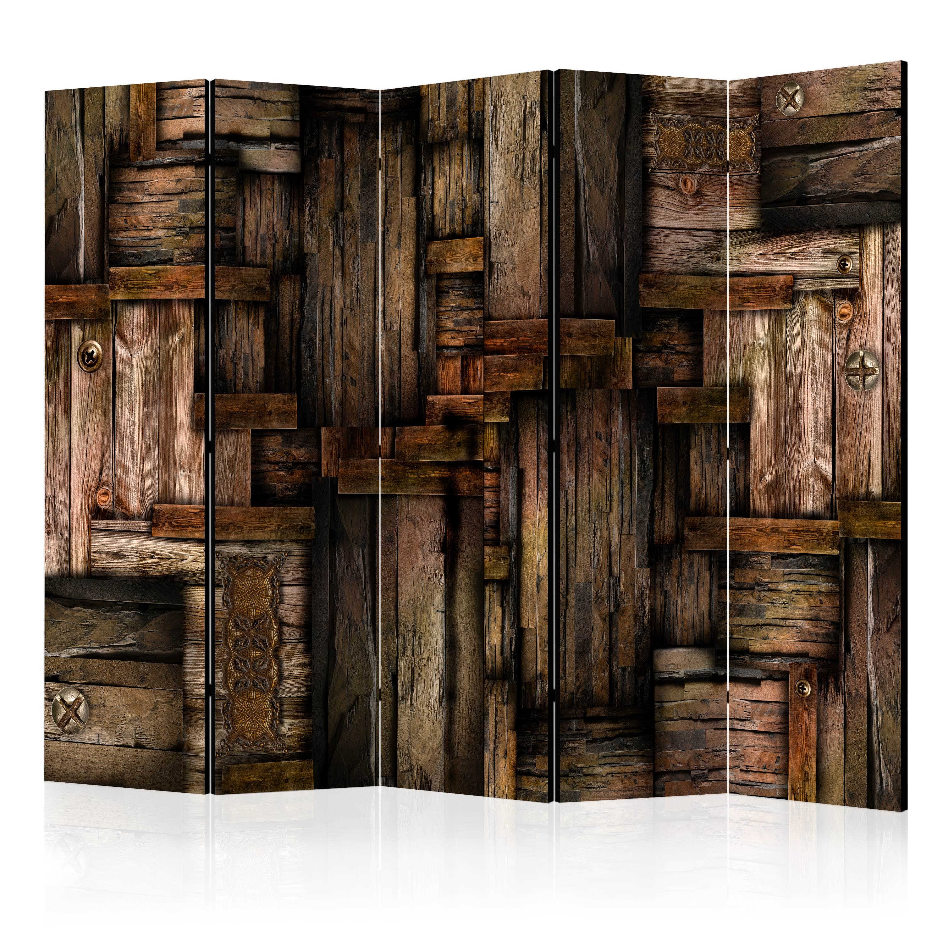 Aizslietnis 5-daļīgs - Koka puzle (225x172cm) 225x172 cm Home Trends
