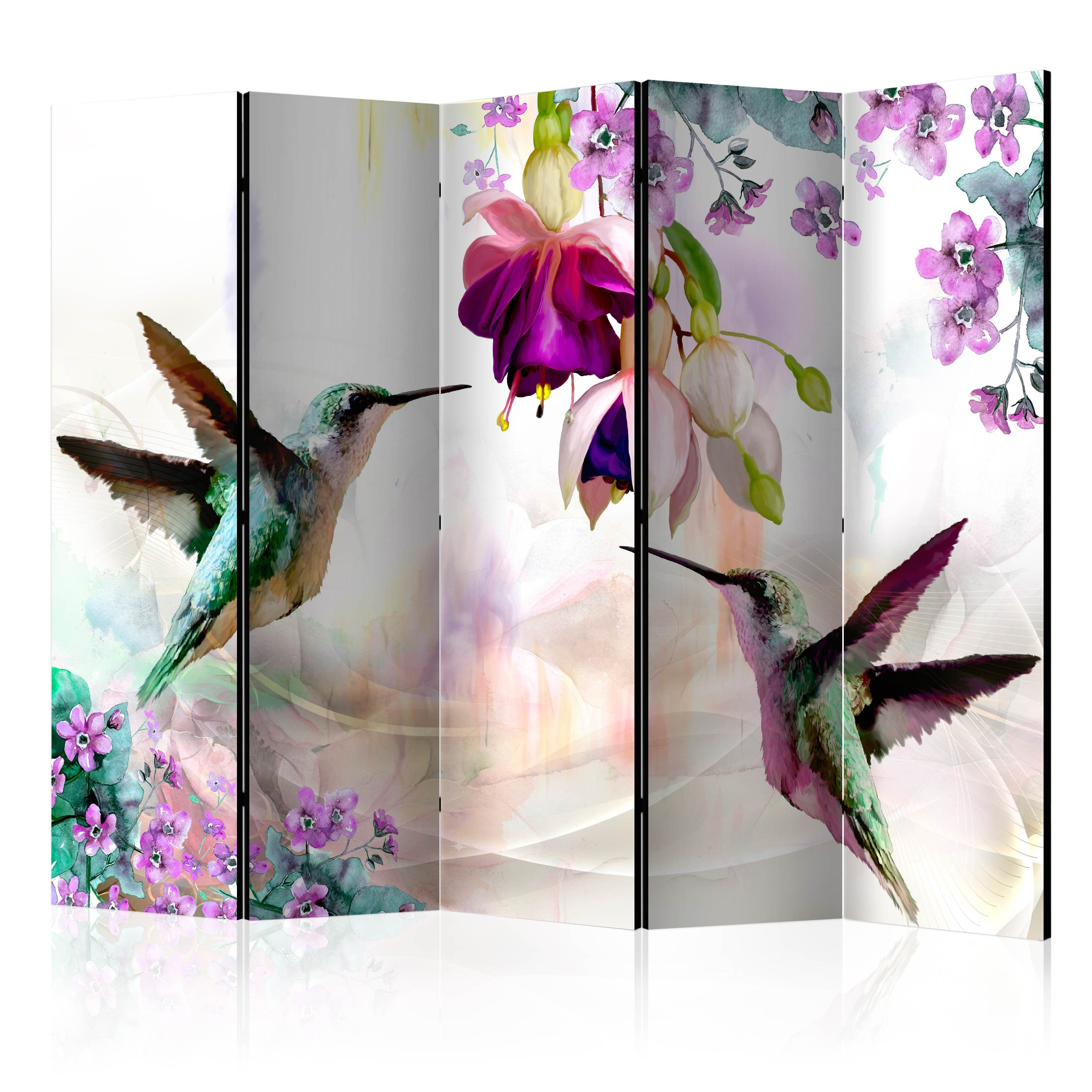 Aizslietnis 5-daļīgs - Kolibri un ziedi (225x172cm) 225x172 cm Home Trends