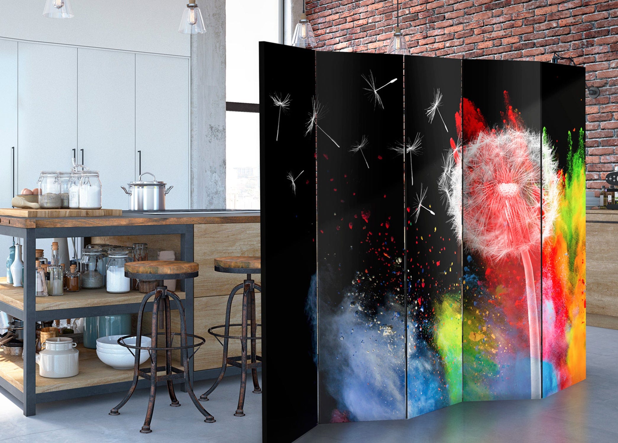 Aizslietnis 5-daļīgs - Krāsains elements (225x172cm) 225x172 cm Home Trends