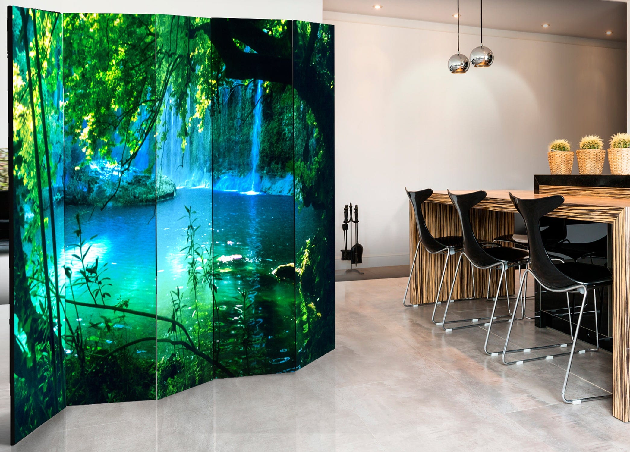 Aizslietnis 5-daļīgs - Kursunlu ūdenskritumi (225x172cm) 225x172 cm Home Trends