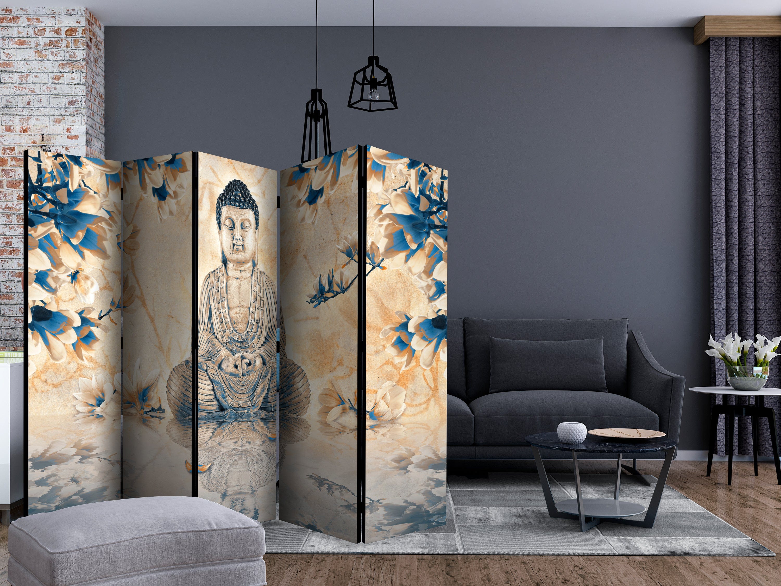Aizslietnis 5-daļīgs - Labklājības Buda (225x172cm) 225x172 cm Home Trends