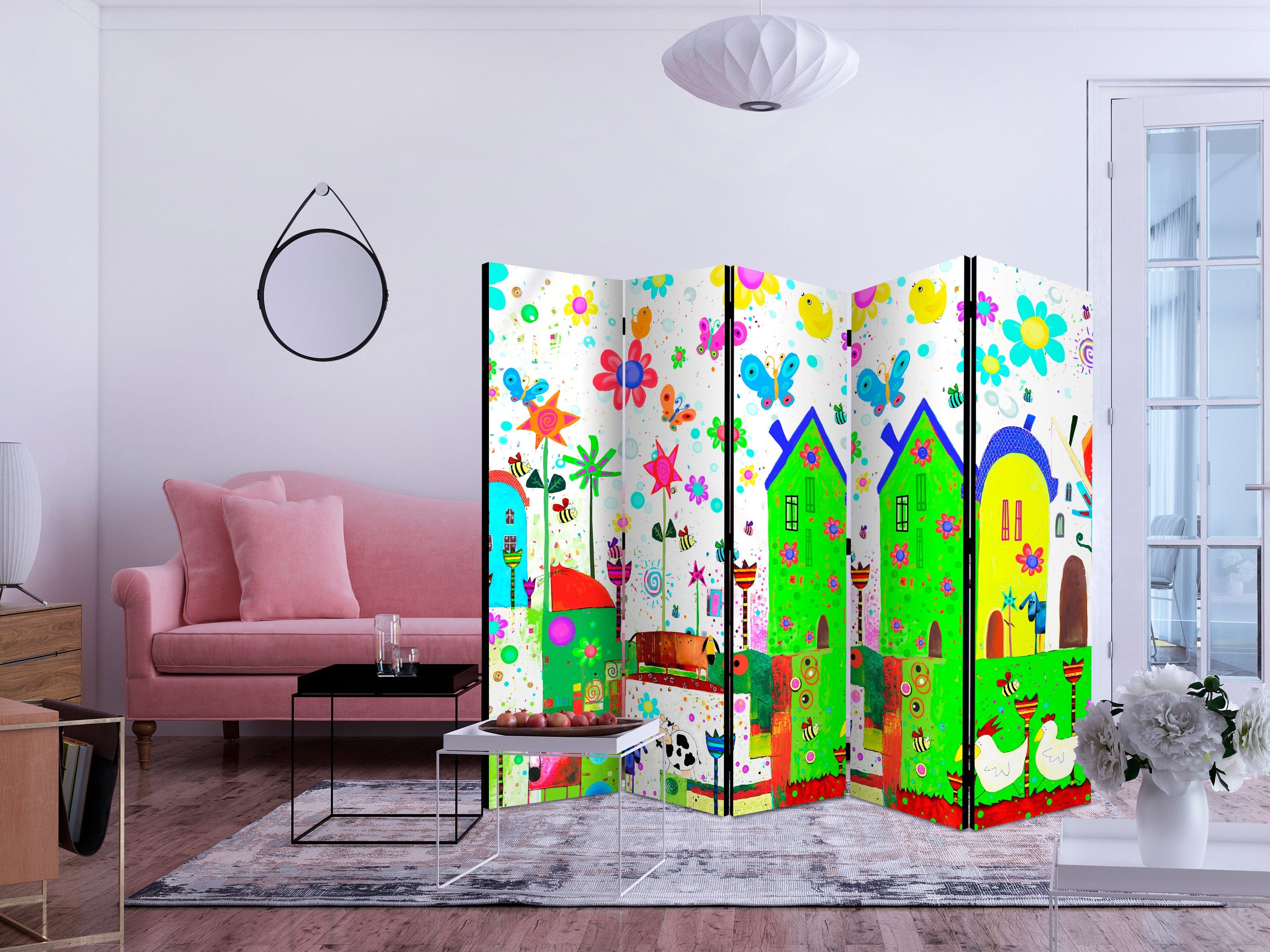 Aizslietnis 5-daļīgs - Laimīga ferma 2. versija (225x172cm) 225x172 cm Home Trends