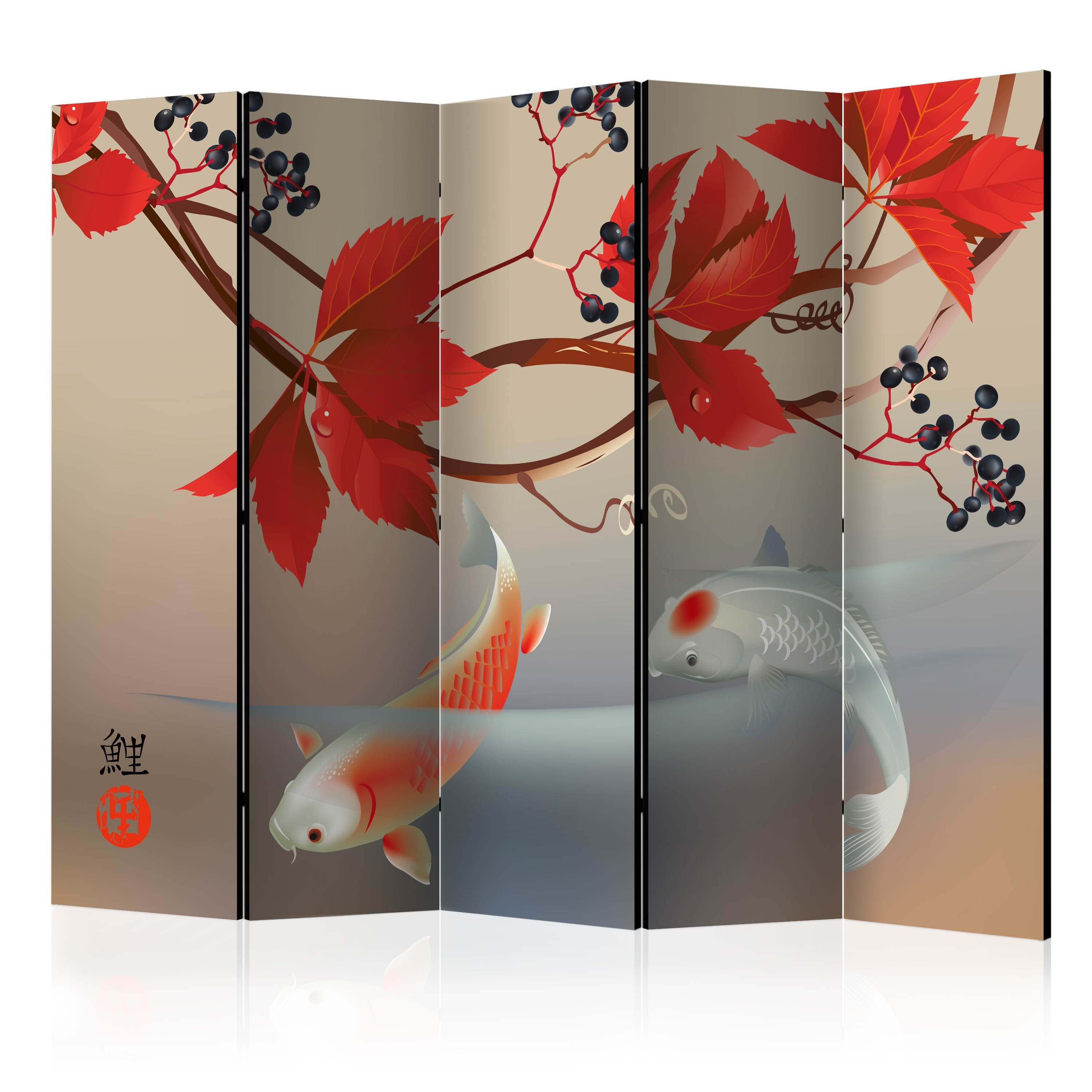 Aizslietnis 5-daļīgs - Laimīgās zivis (225x172cm) 225x172 cm Home Trends