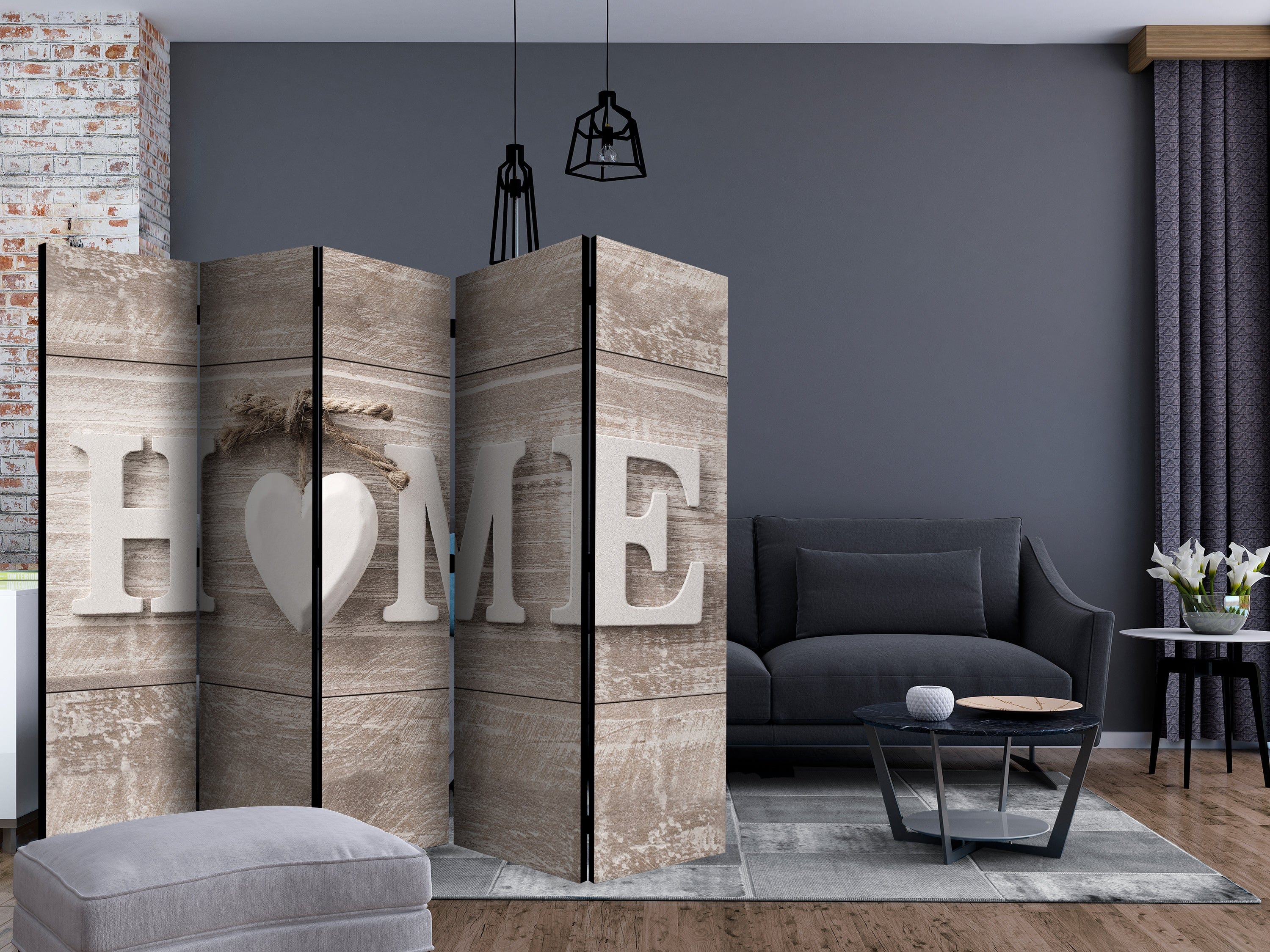 Aizslietnis 5-daļīgs - Mājīgums (225x172cm) 225x172 cm Home Trends