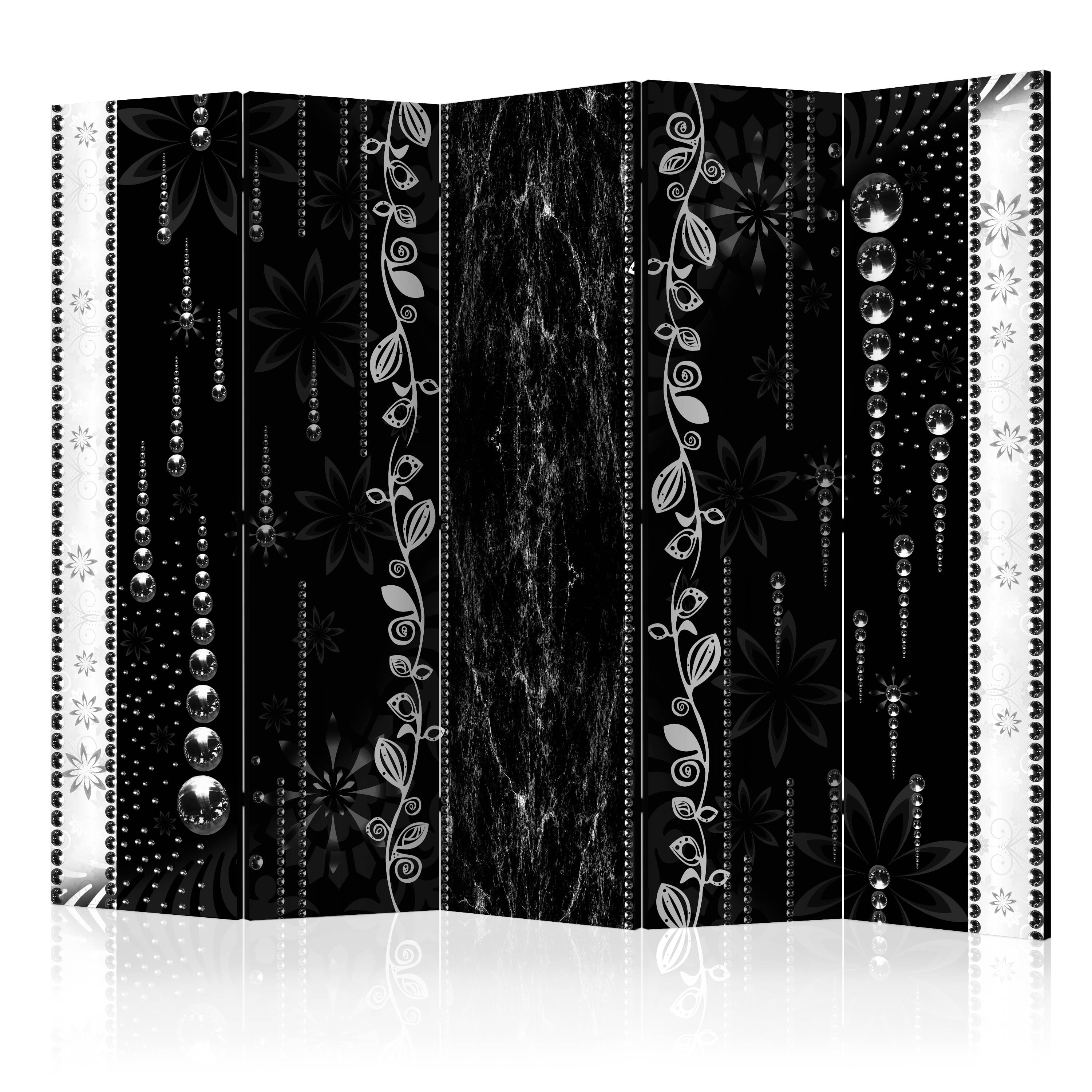 Aizslietnis 5-daļīgs - Melnā elegance (225x172cm) 225x172 cm Home Trends