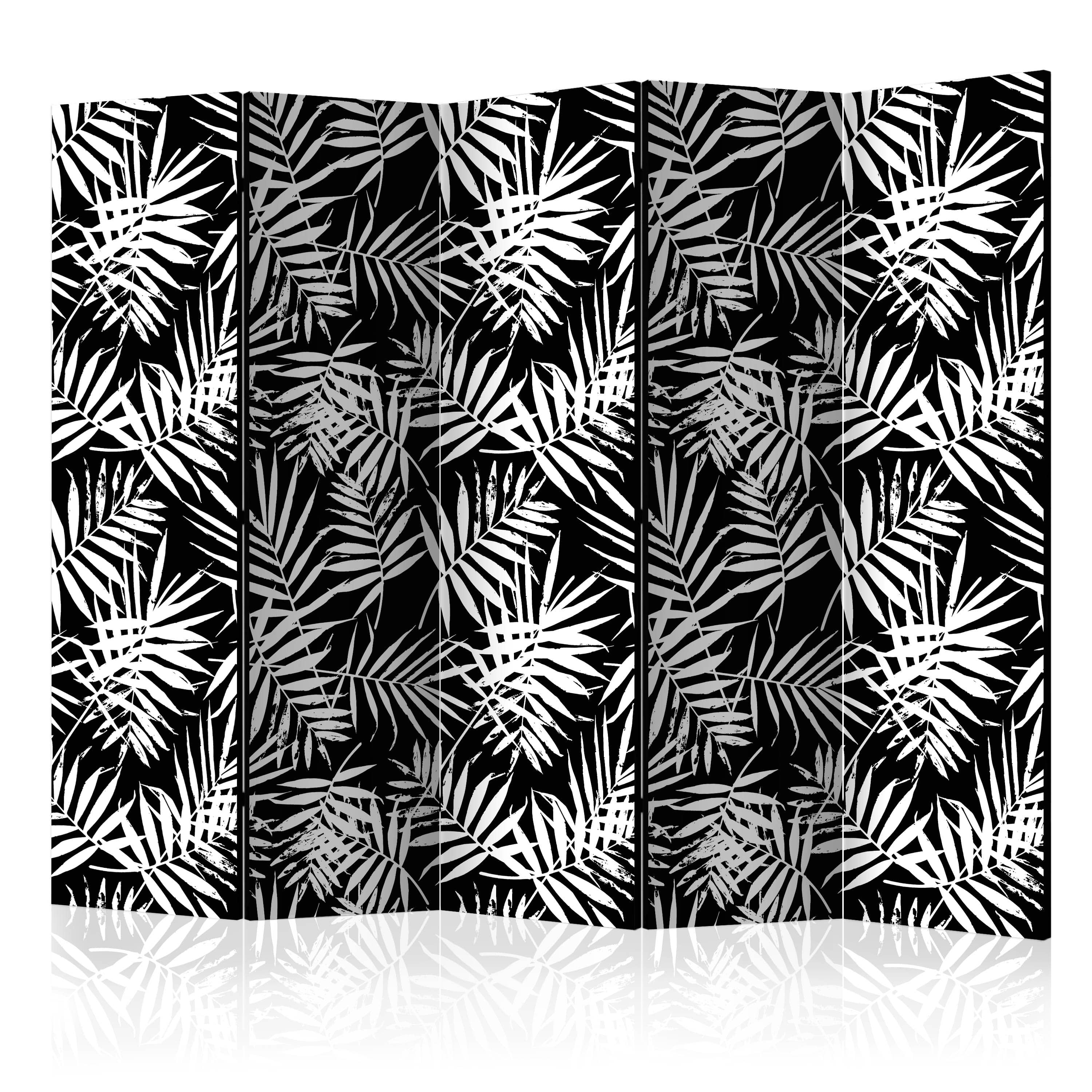 Aizslietnis 5-daļīgs - Melnbalti džungļi (225x172cm) 225x172 cm Home Trends