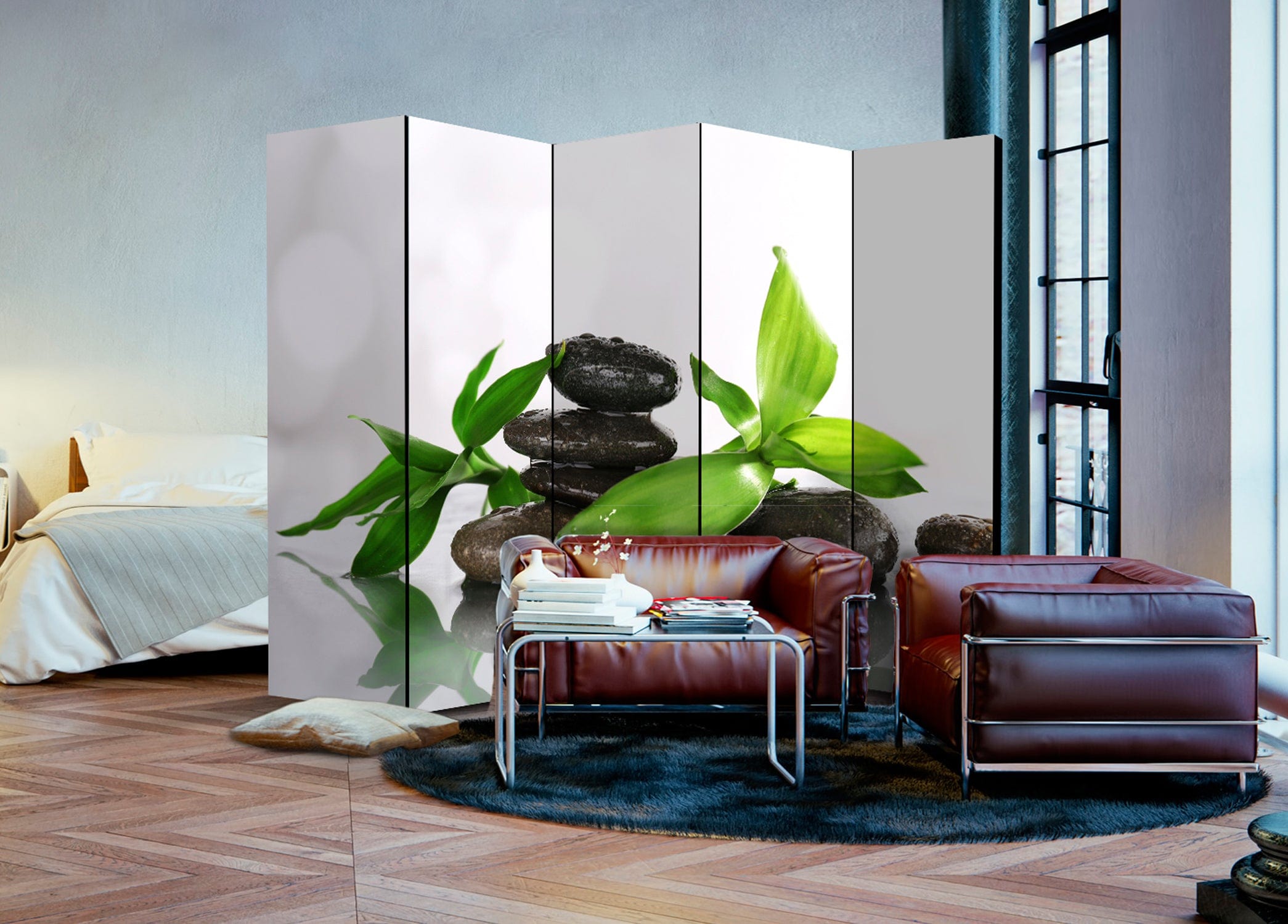 Aizslietnis 5-daļīgs - Mierpilna harmonija (225x172cm) 225x172 cm Home Trends