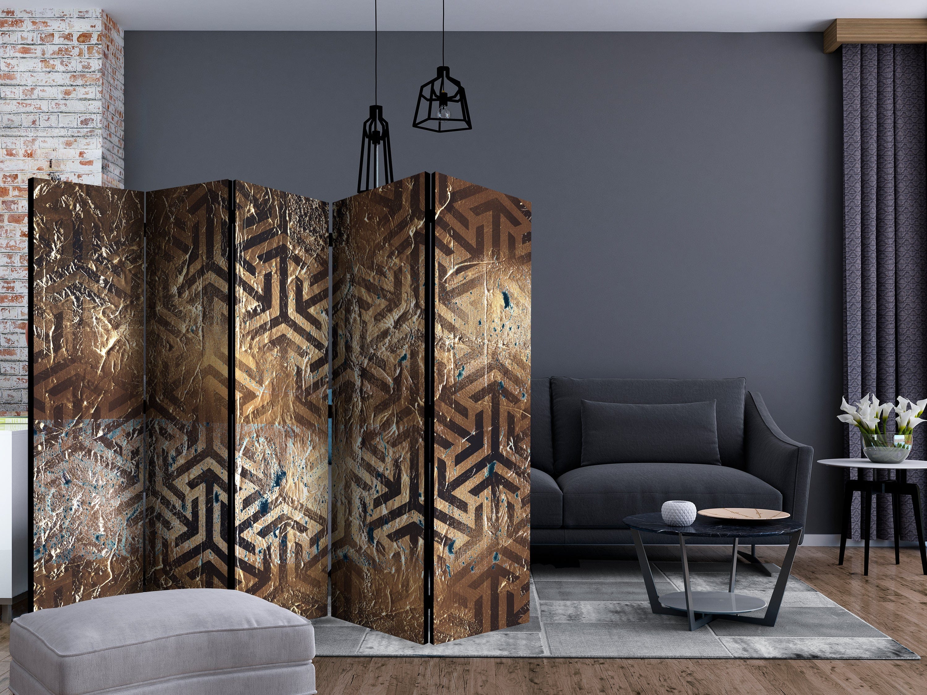 Aizslietnis 5-daļīgs - Minotaura labirints (225x172cm) 225x172 cm Home Trends