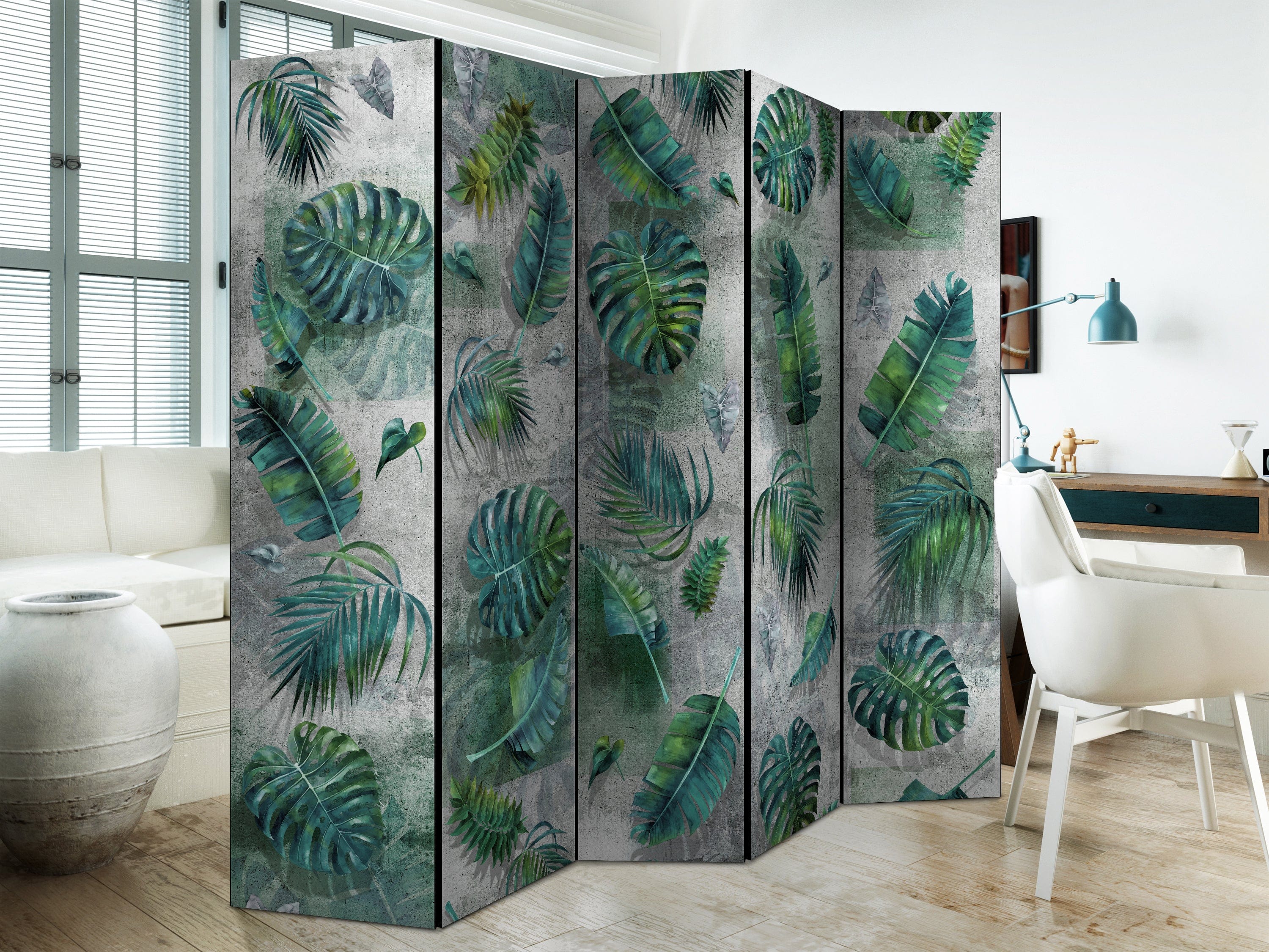 Aizslietnis 5-daļīgs - Modernistiskie džungļi (225x172cm) 225x172 cm Home Trends
