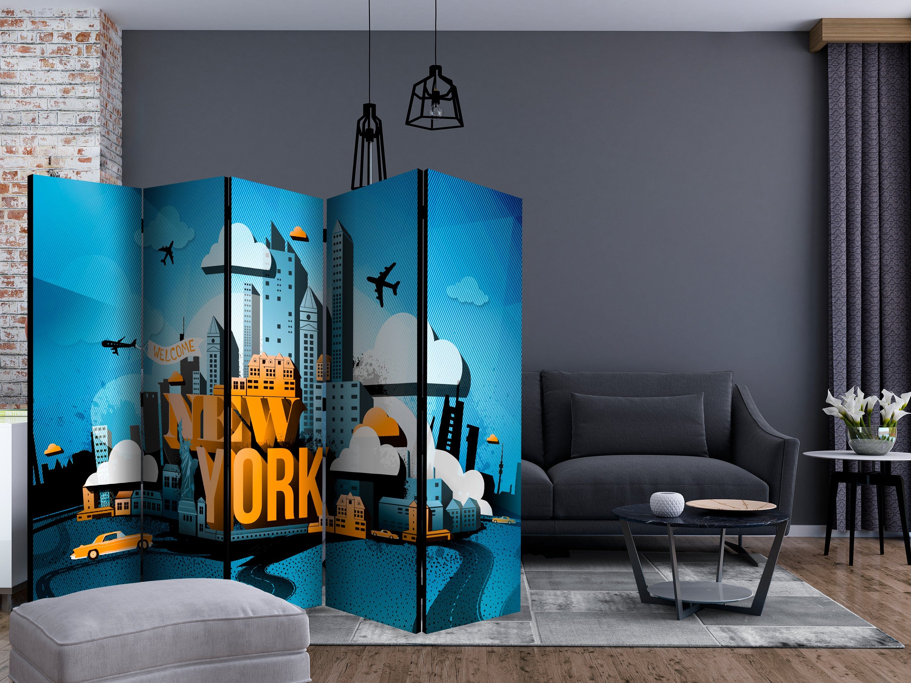 Aizslietnis 5-daļīgs - Ņujorka - laipni lūdzam (225x172cm) 225x172 cm Home Trends