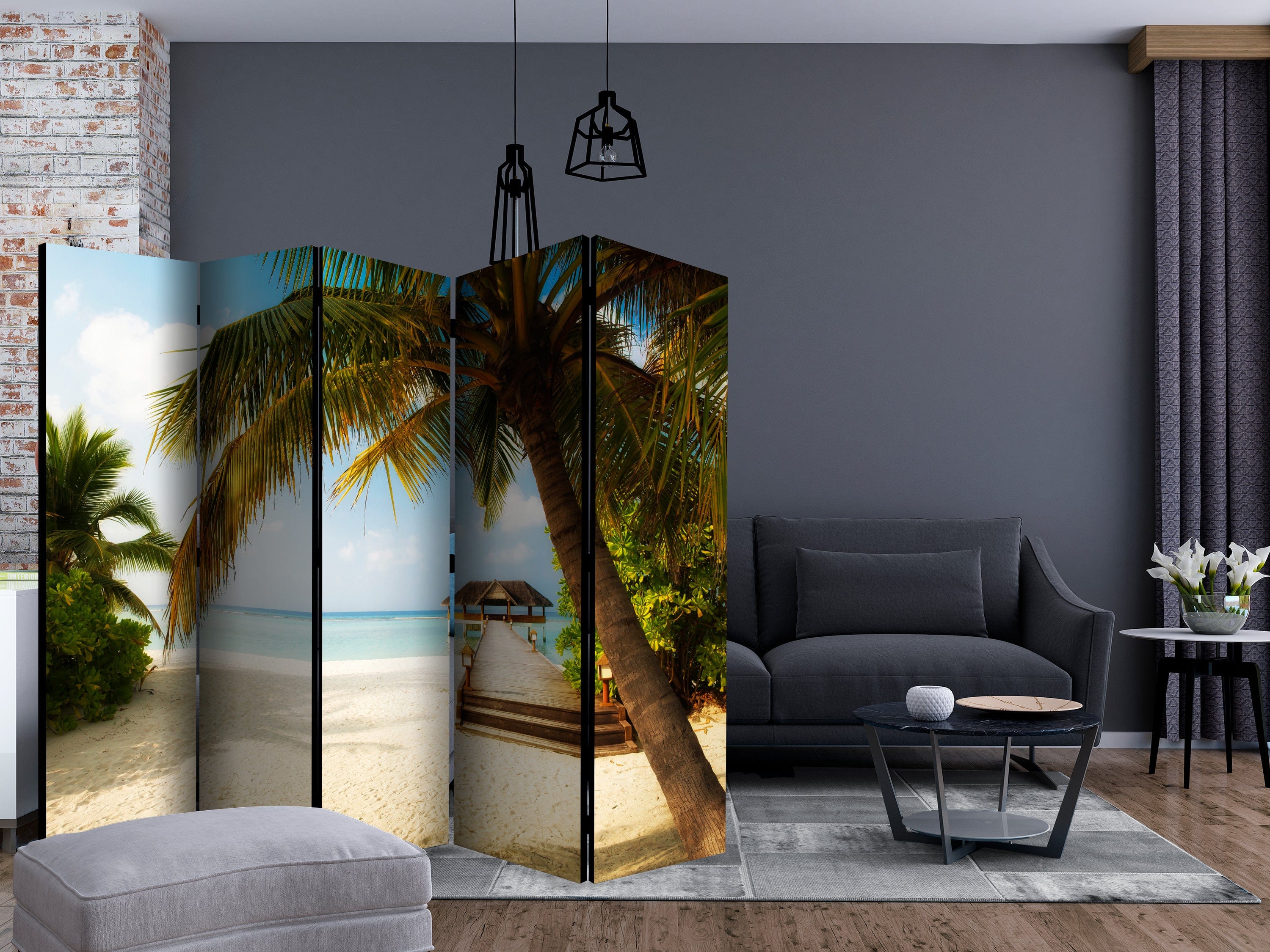 Aizslietnis 5-daļīgs - Paradīzes pludmale (225x172cm) 225x172 cm Home Trends