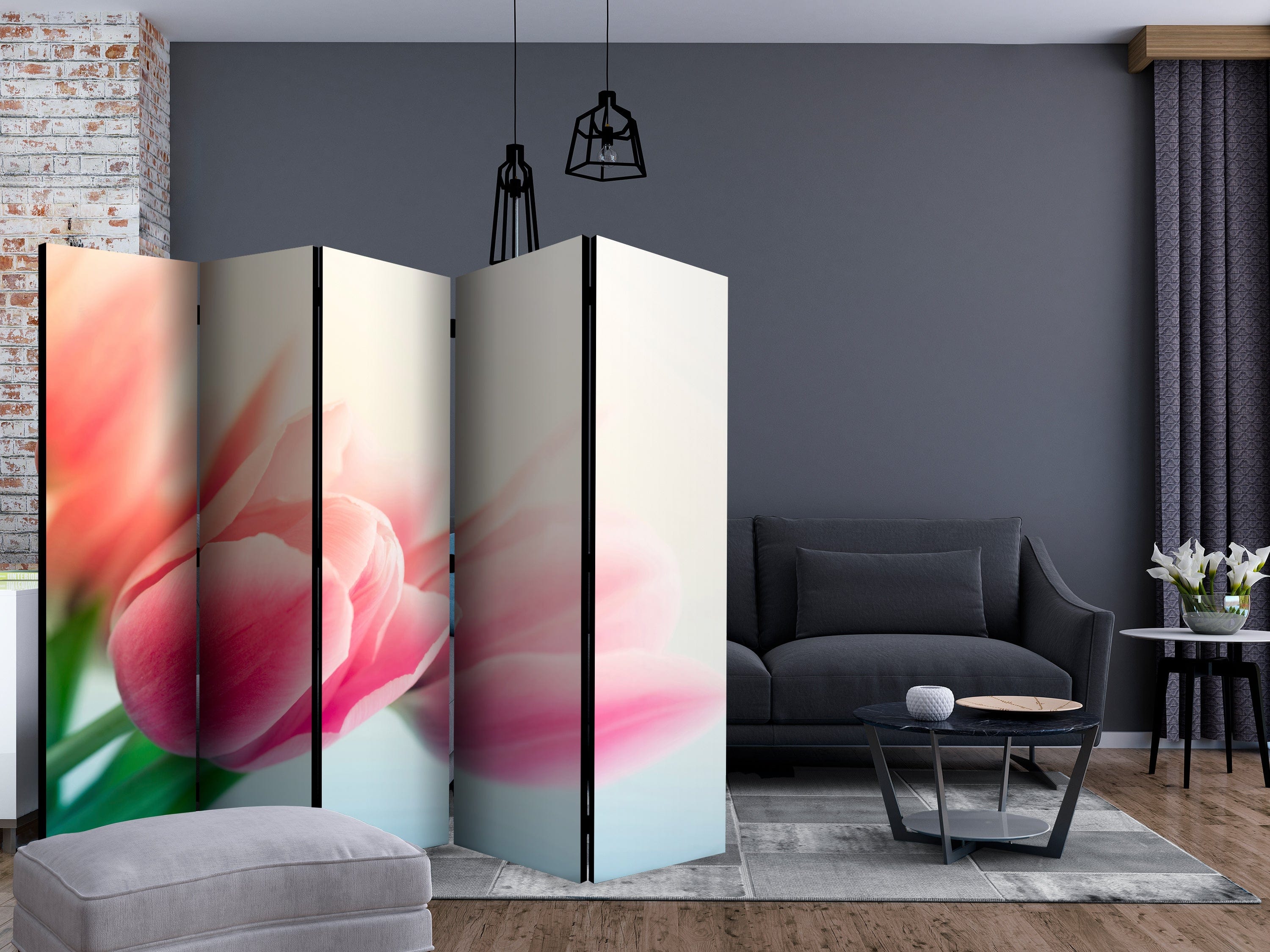Aizslietnis 5-daļīgs - Pavasaris un tulpes (225x172cm) 225x172 cm Home Trends