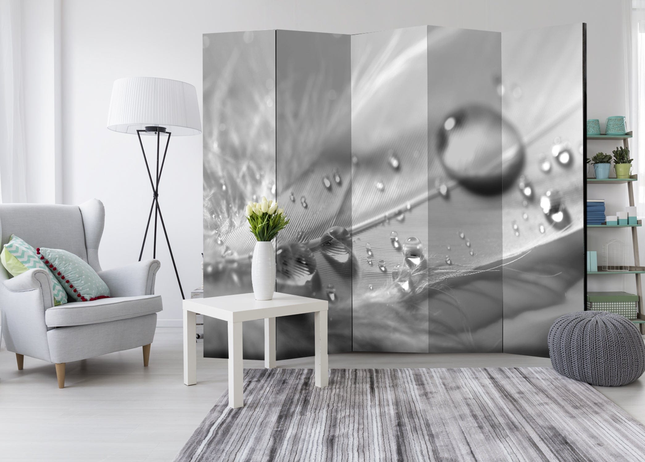 Aizslietnis 5-daļīgs - Pelēkā spalva (225x172cm) 225x172 cm Home Trends