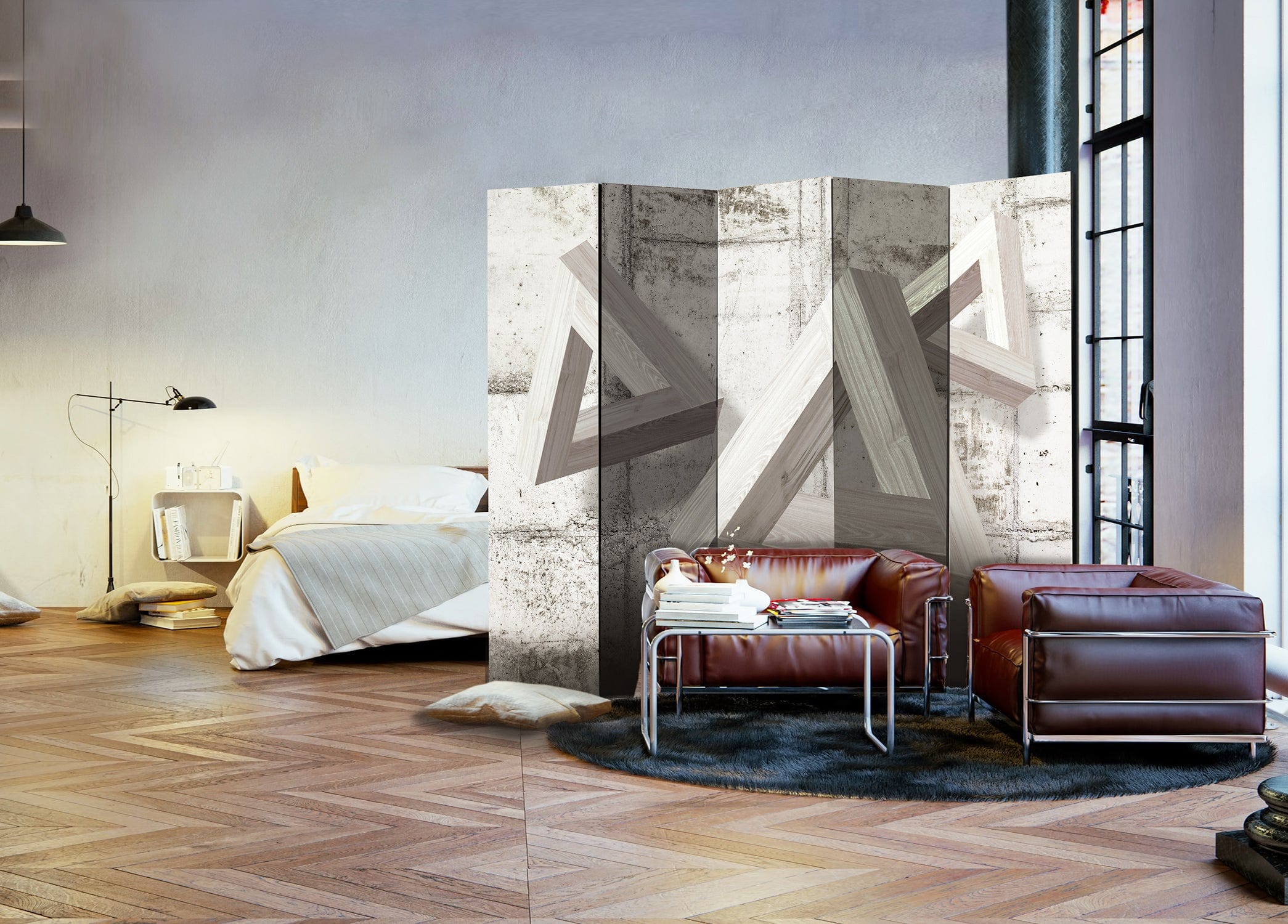 Aizslietnis 5-daļīgs - Pelēks trio (225x172cm) 225x172 cm Home Trends