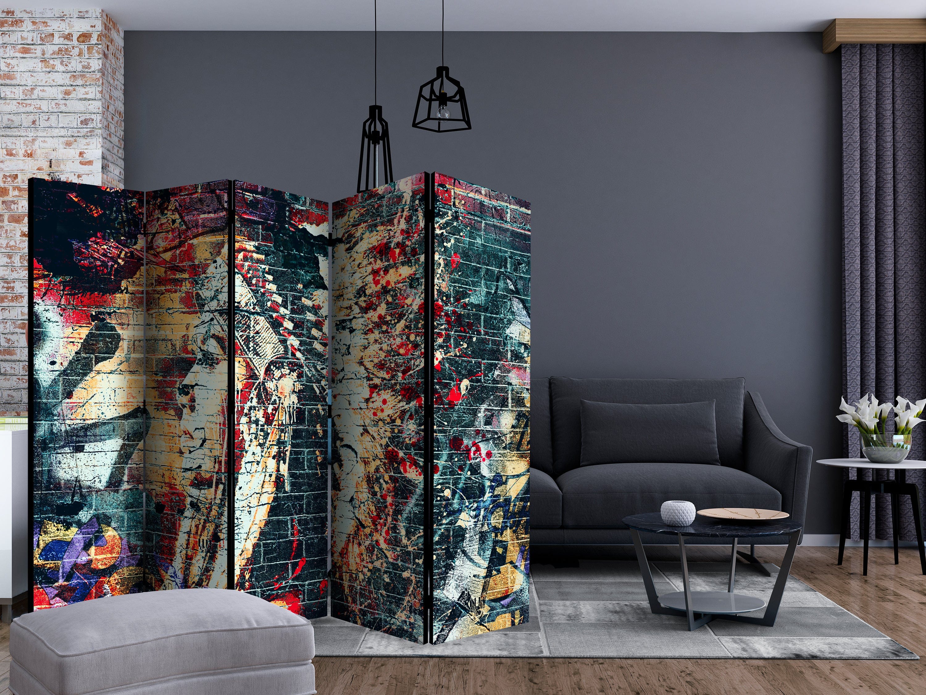 Aizslietnis 5-daļīgs - Pilsētas cīnītājs (225x172cm) 225x172 cm Home Trends