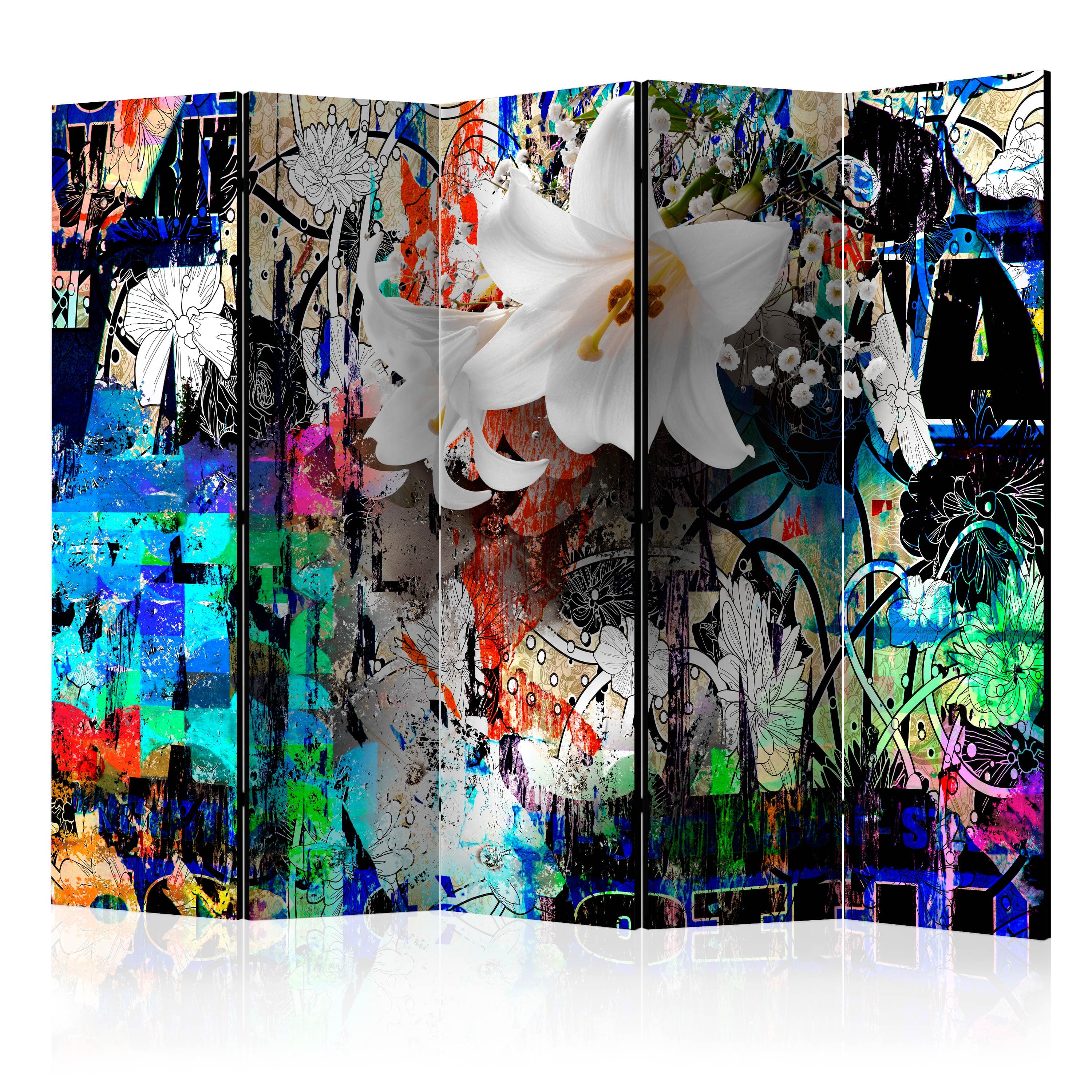 Aizslietnis 5-daļīgs - Pilsētas lilija (225x172cm) 225x172 cm Home Trends