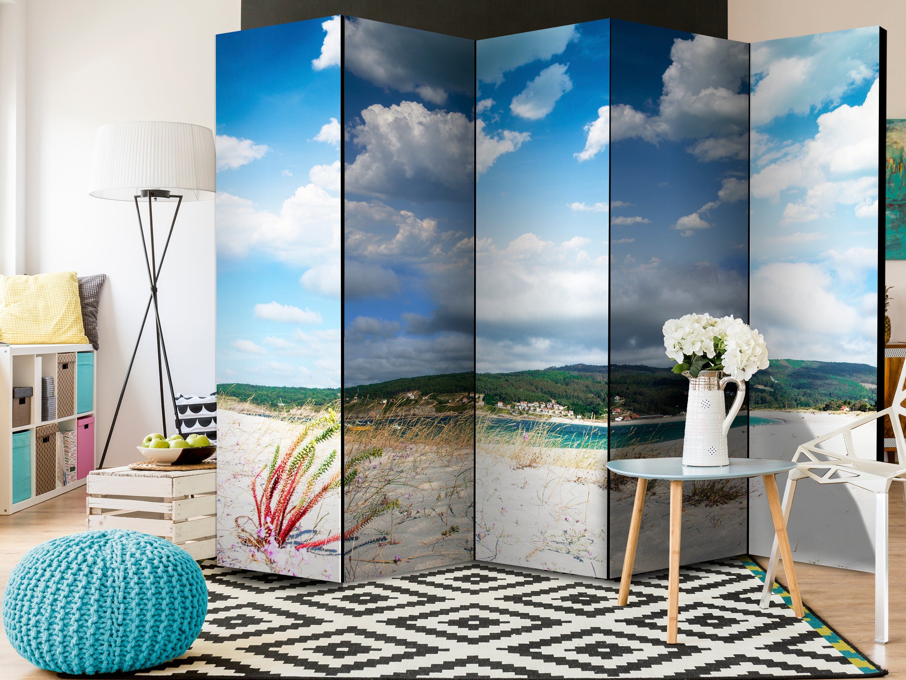 Aizslietnis 5-daļīgs - Pludmale Costa da Morte (225x172cm) 225x172 cm Home Trends
