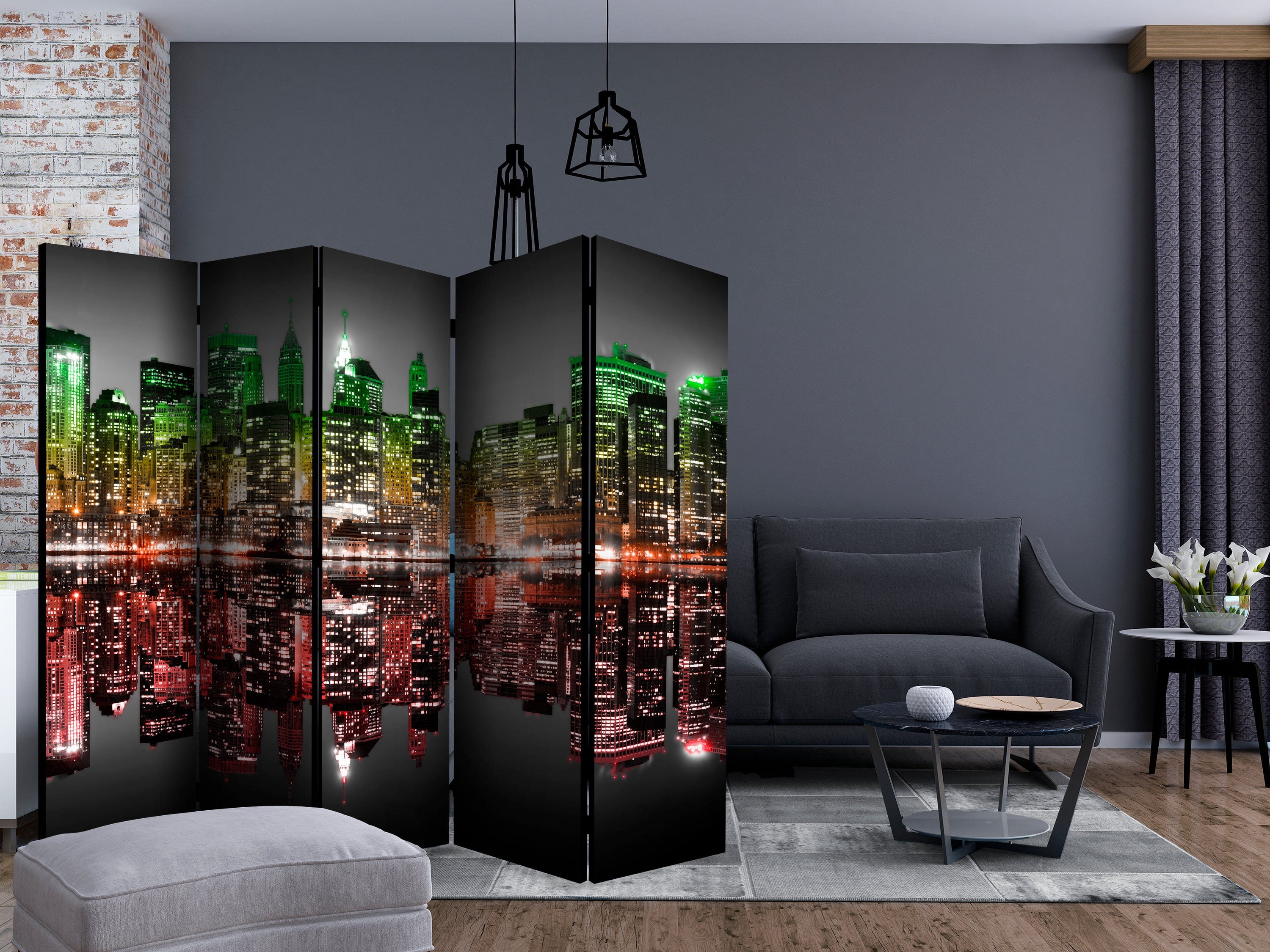 Aizslietnis 5-daļīgs - Regeja - Ņujorka (225x172cm) 225x172 cm Home Trends