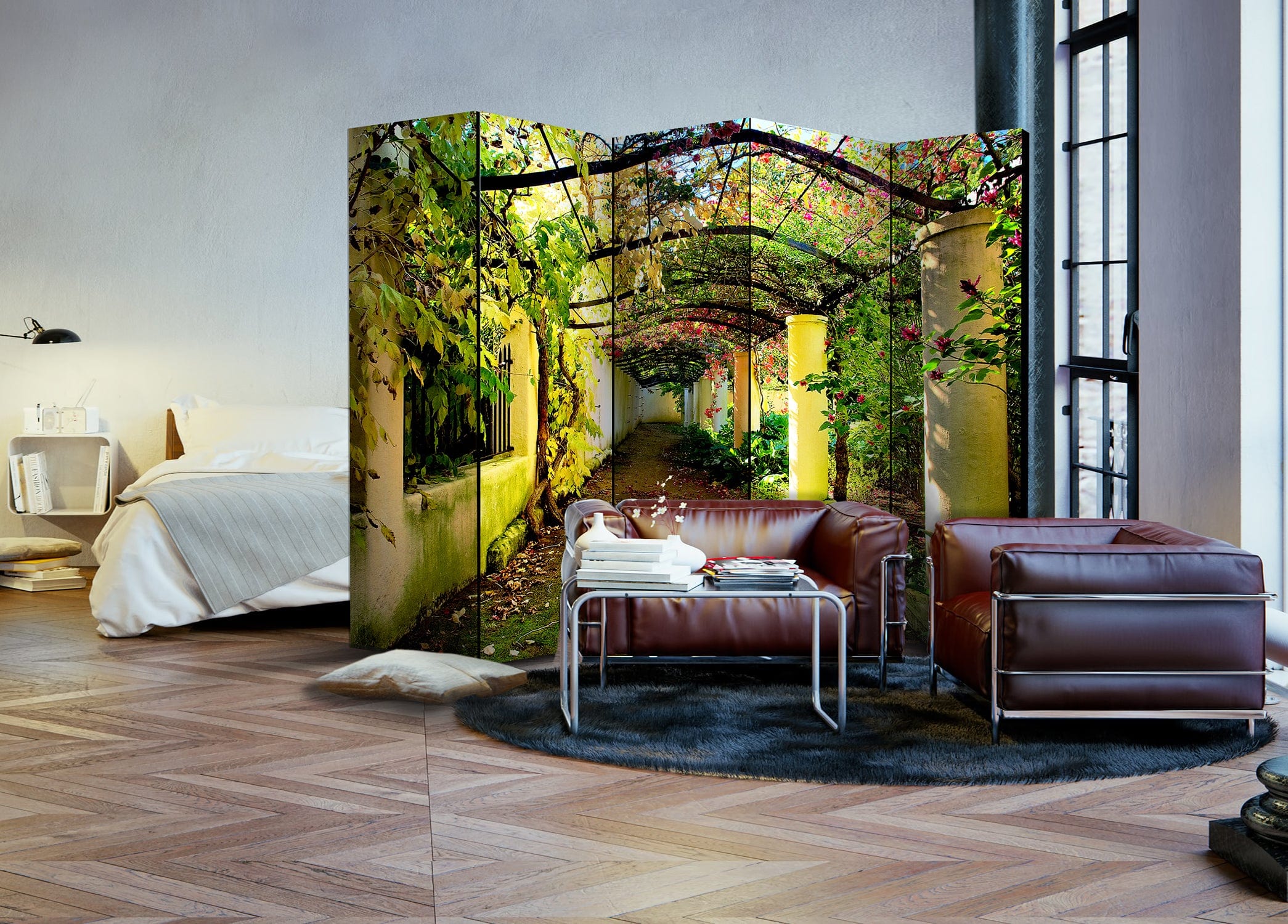 Aizslietnis 5-daļīgs - Romantisks dārzs (225x172cm) 225x172 cm Home Trends