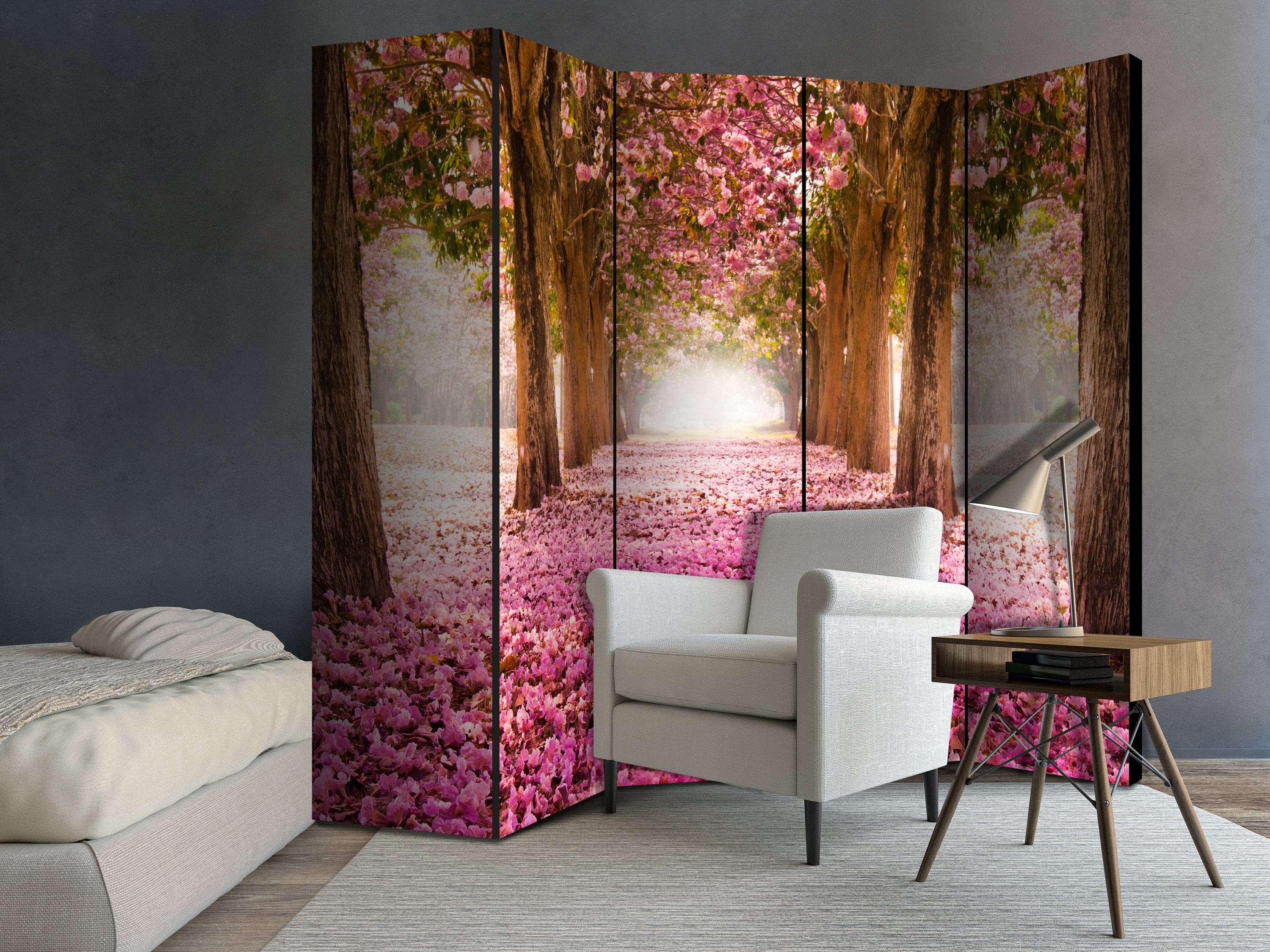 Aizslietnis 5-daļīgs - Rozā birzs (225x172cm) 225x172 cm Home Trends