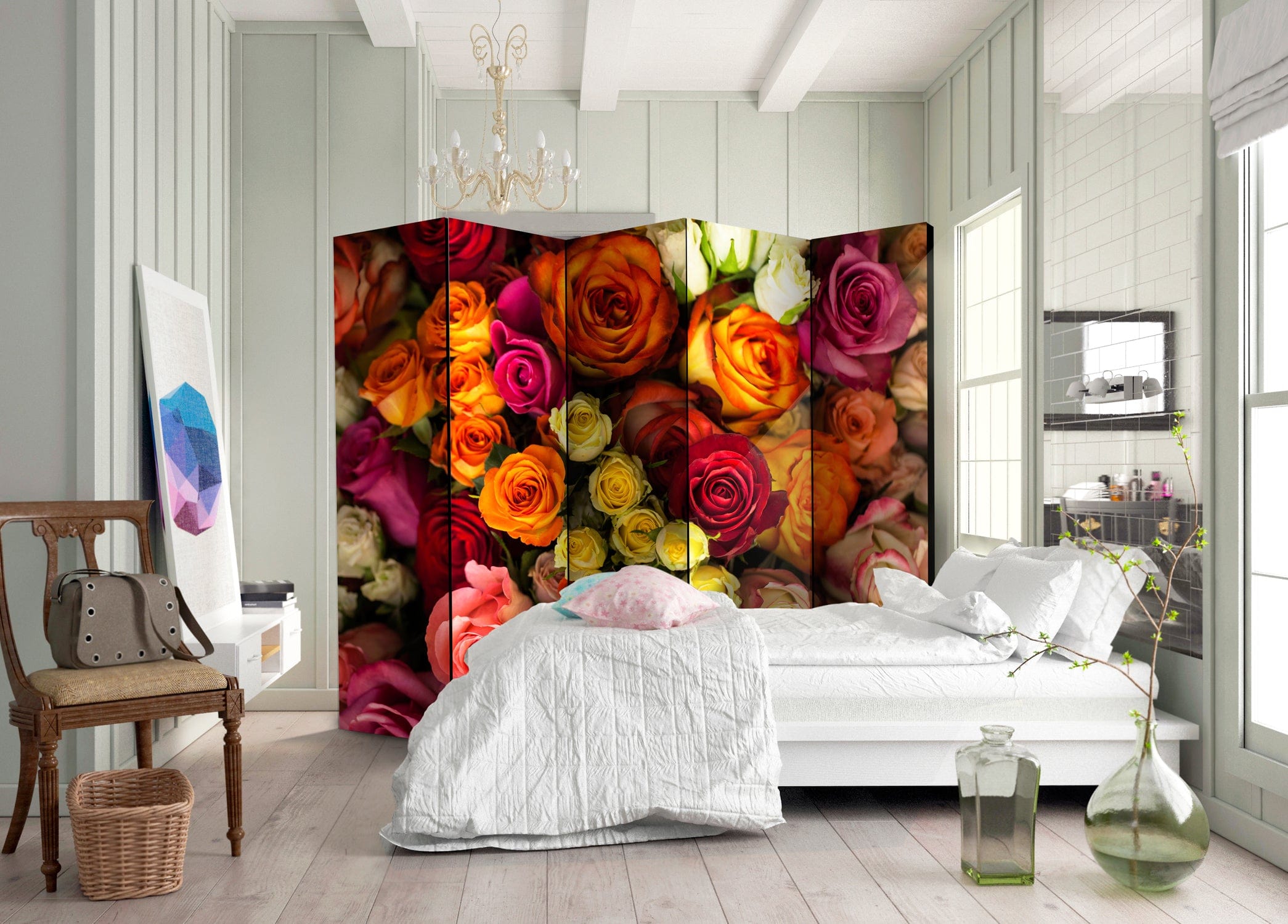 Aizslietnis 5-daļīgs - Rožu pušķis (225x172cm) 225x172 cm Home Trends