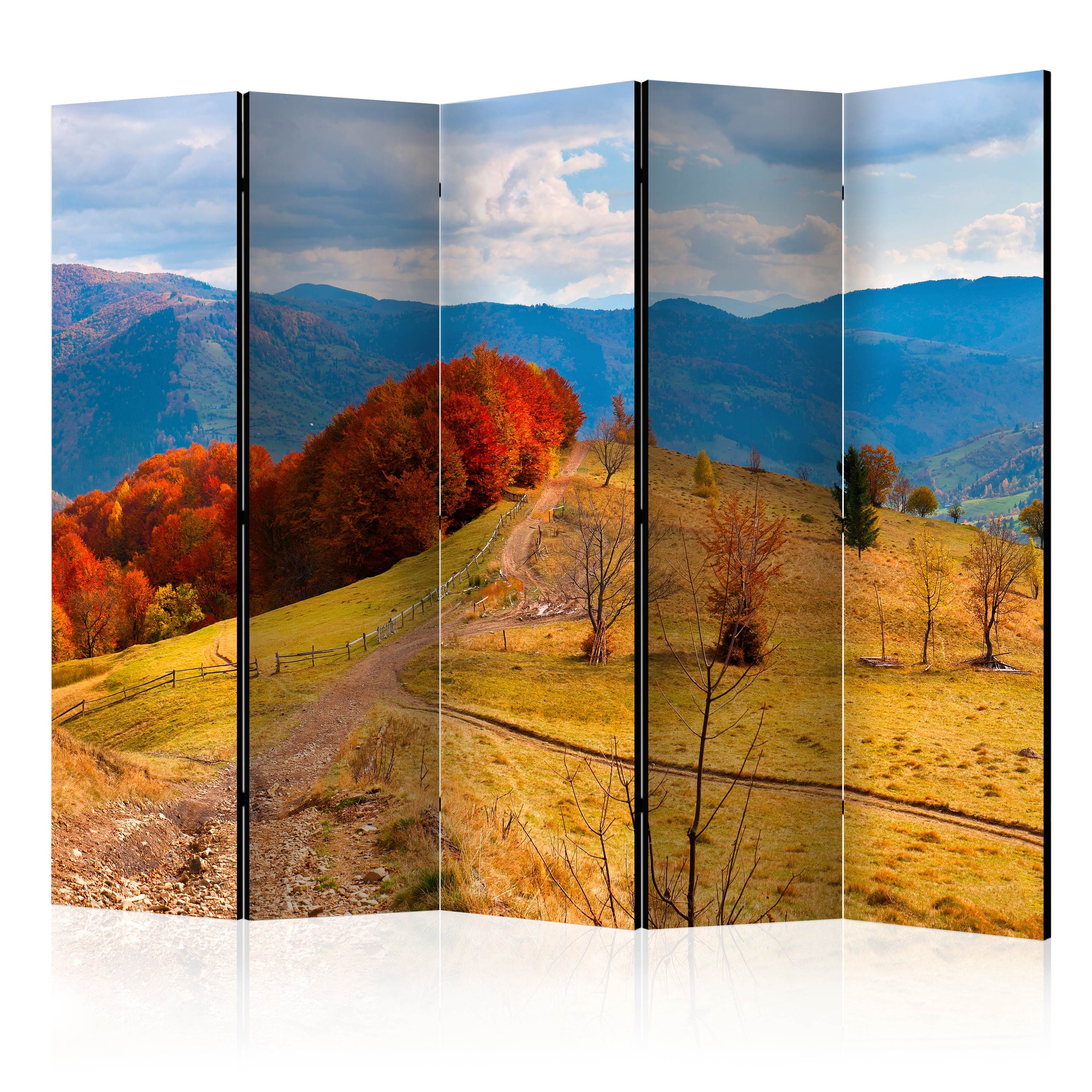 Aizslietnis 5-daļīgs - Rudens ainava Karpatu kalnos (225x172cm) 225x172 cm Home Trends