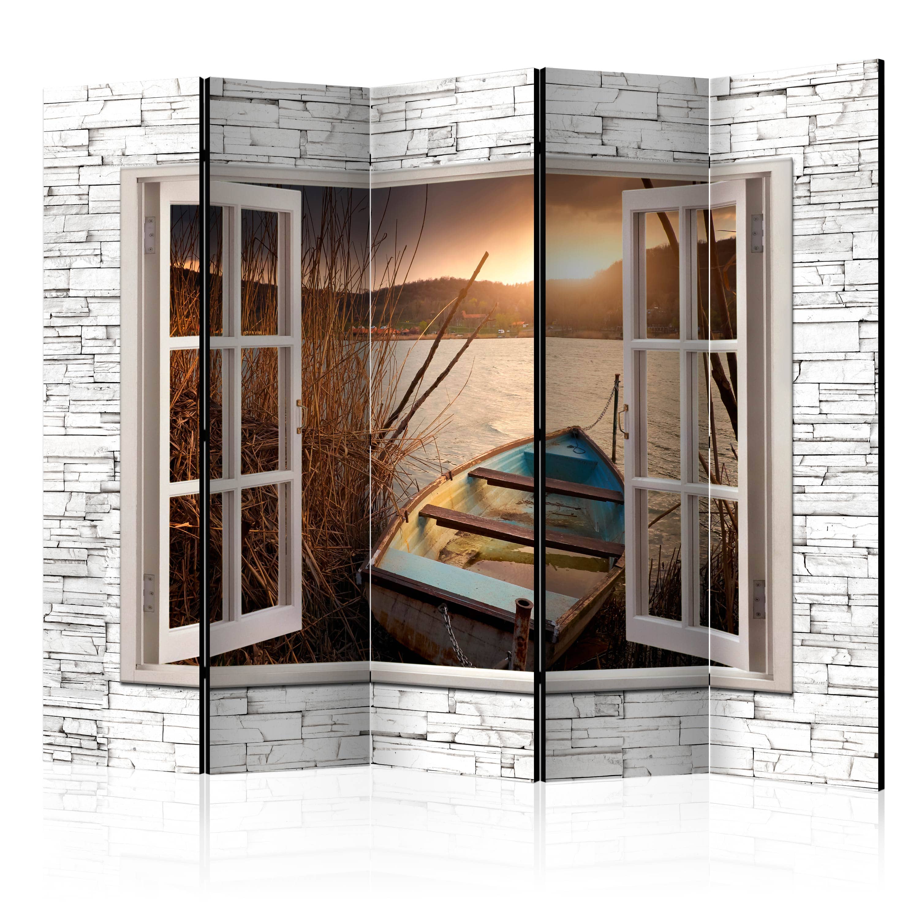 Aizslietnis 5-daļīgs - Rudens ezers (225x172cm) 225x172 cm Home Trends
