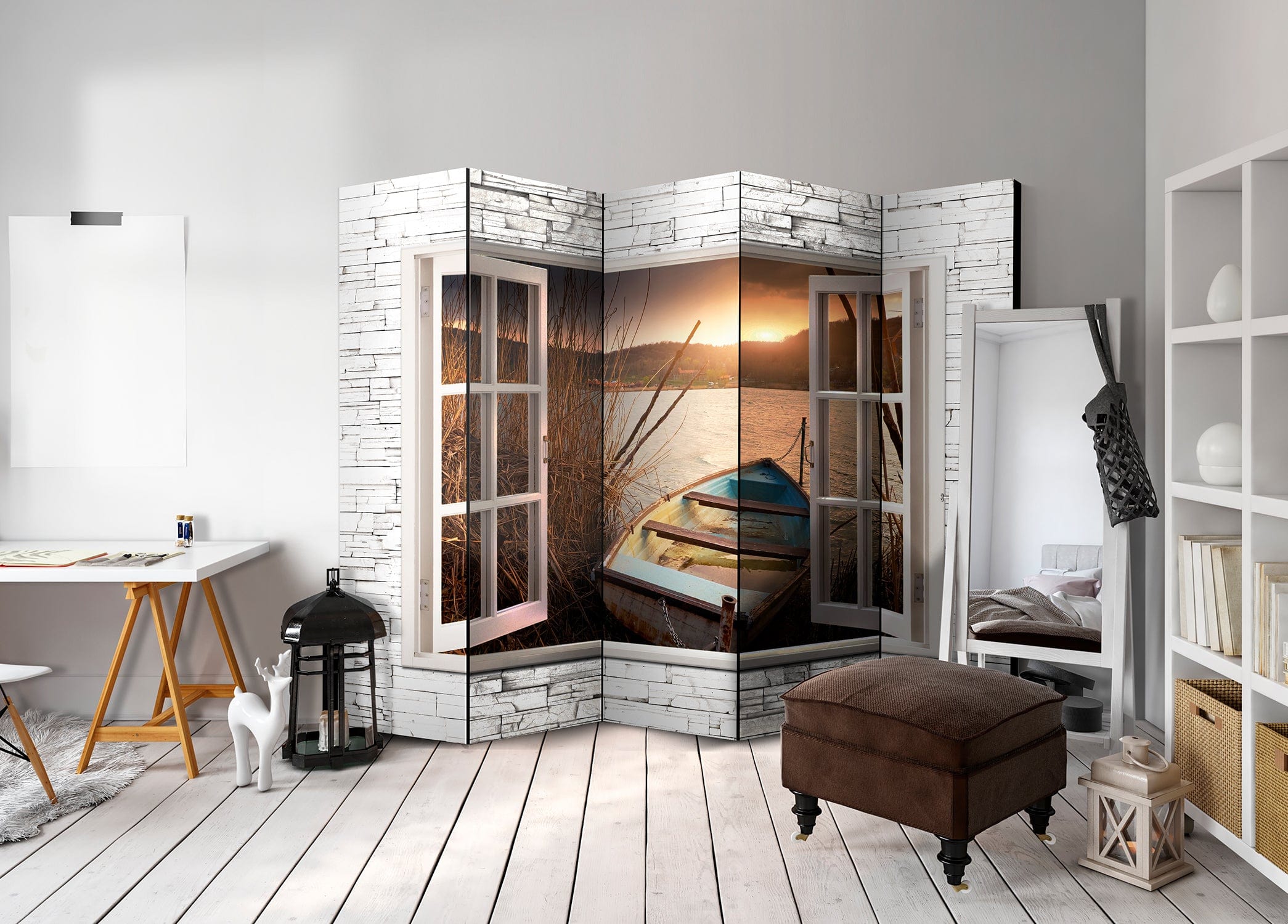 Aizslietnis 5-daļīgs - Rudens ezers (225x172cm) 225x172 cm Home Trends
