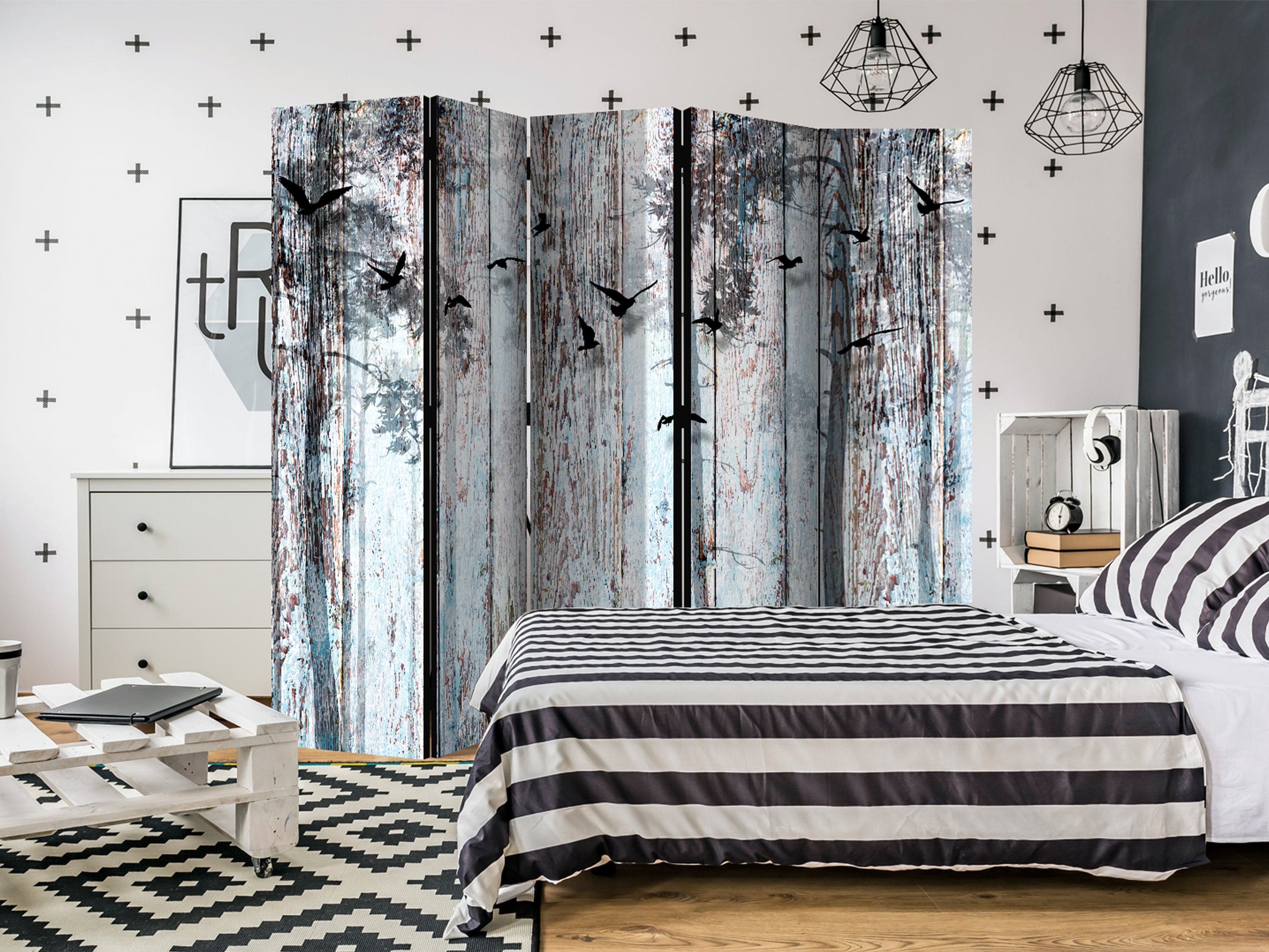 Aizslietnis 5-daļīgs - Rustikālās plāksnes (225x172cm) 225x172 cm Home Trends