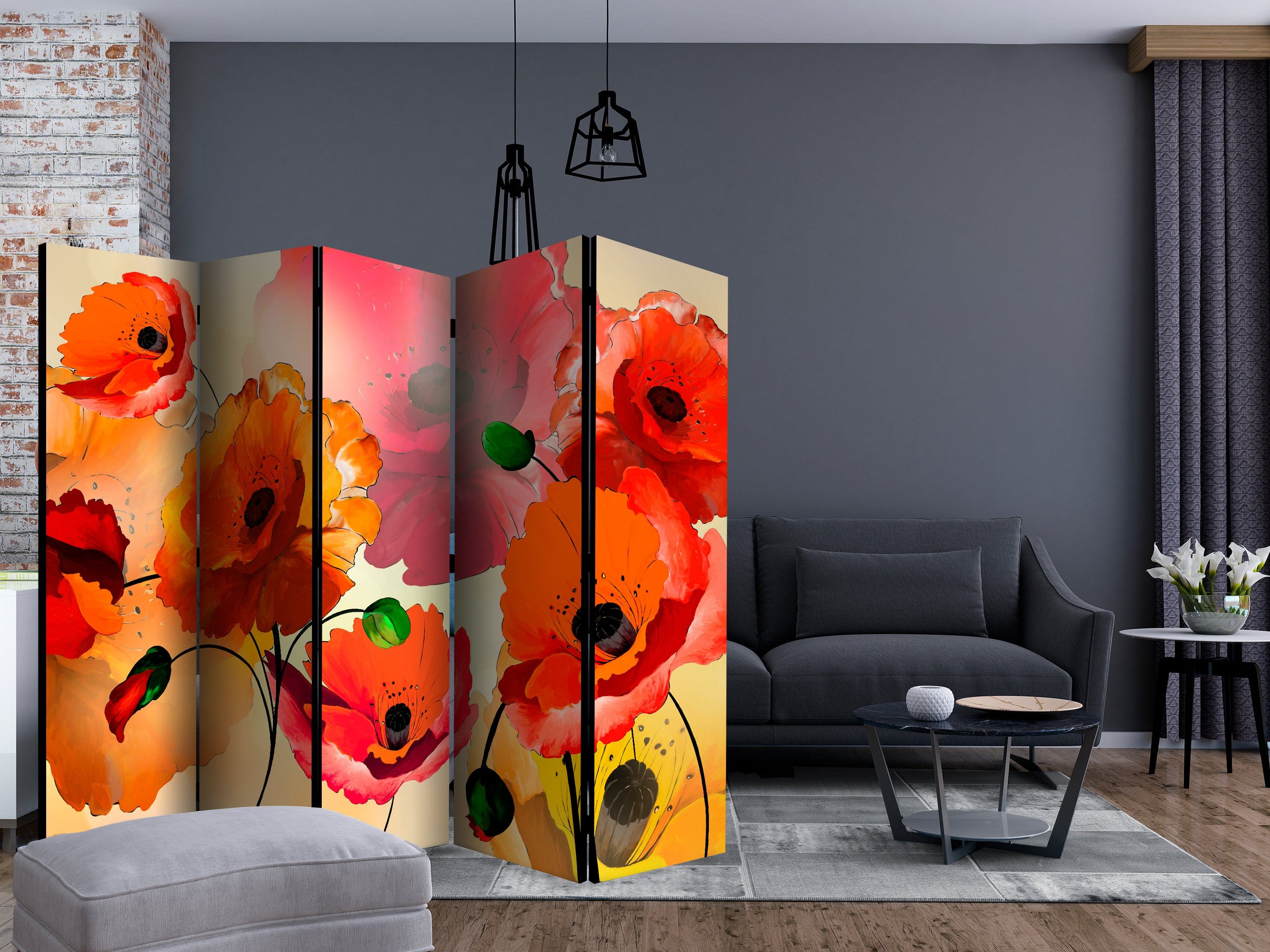 Aizslietnis 5-daļīgs - Samta magones 2. versija (225x172cm) 225x172 cm Home Trends