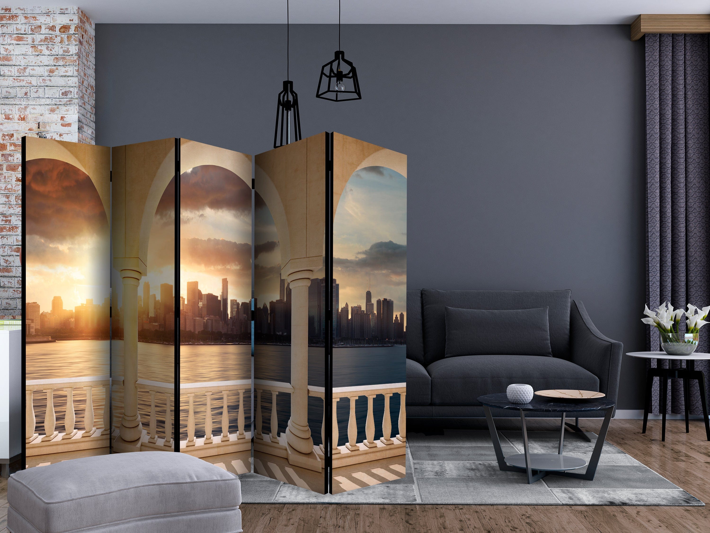 Aizslietnis 5-daļīgs - Sapnis par Ņujorku (225x172cm) 225x172 cm Home Trends