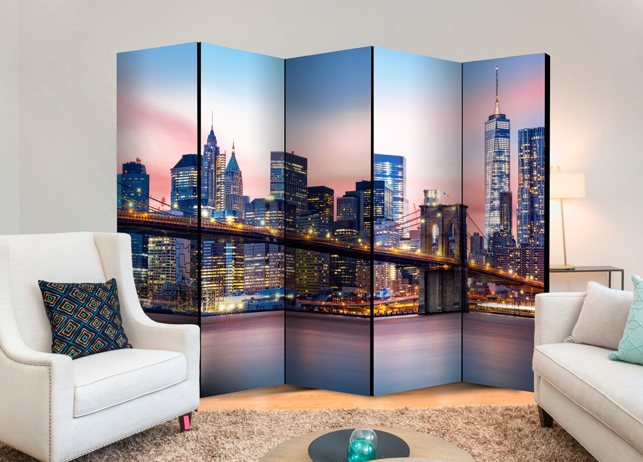 Aizslietnis 5-daļīgs - Sapņu pilsēta (225x172cm) 225x172 cm Home Trends