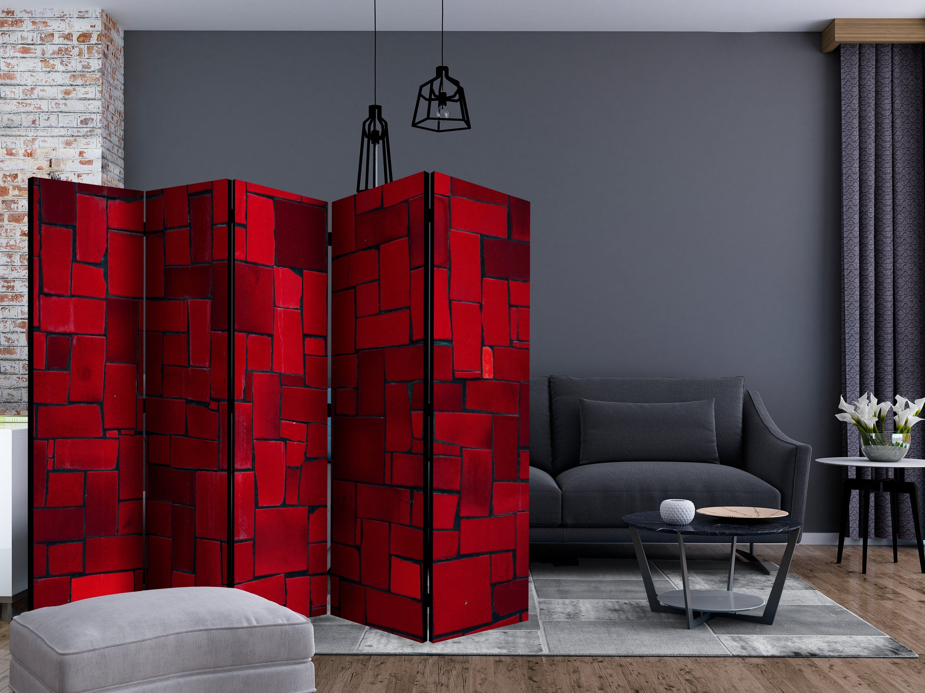 Aizslietnis 5-daļīgs - Sarkana iztēle (225x172cm) 225x172 cm Home Trends
