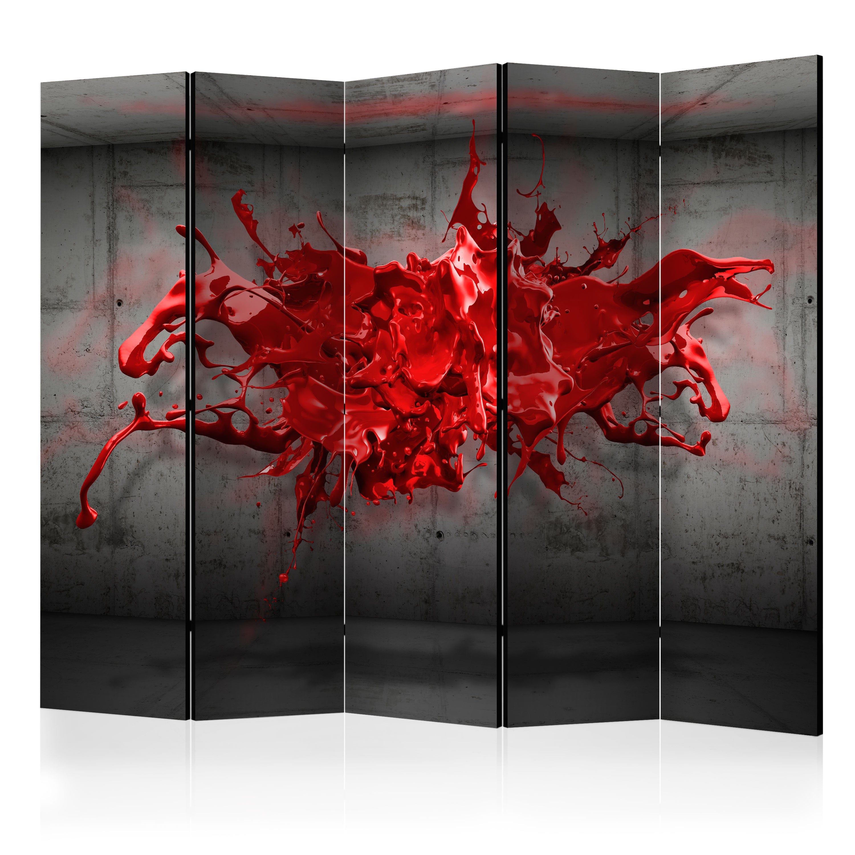 Aizslietnis 5-daļīgs - Sarkanās tintes plankums (225x172cm) 225x172 cm Home Trends