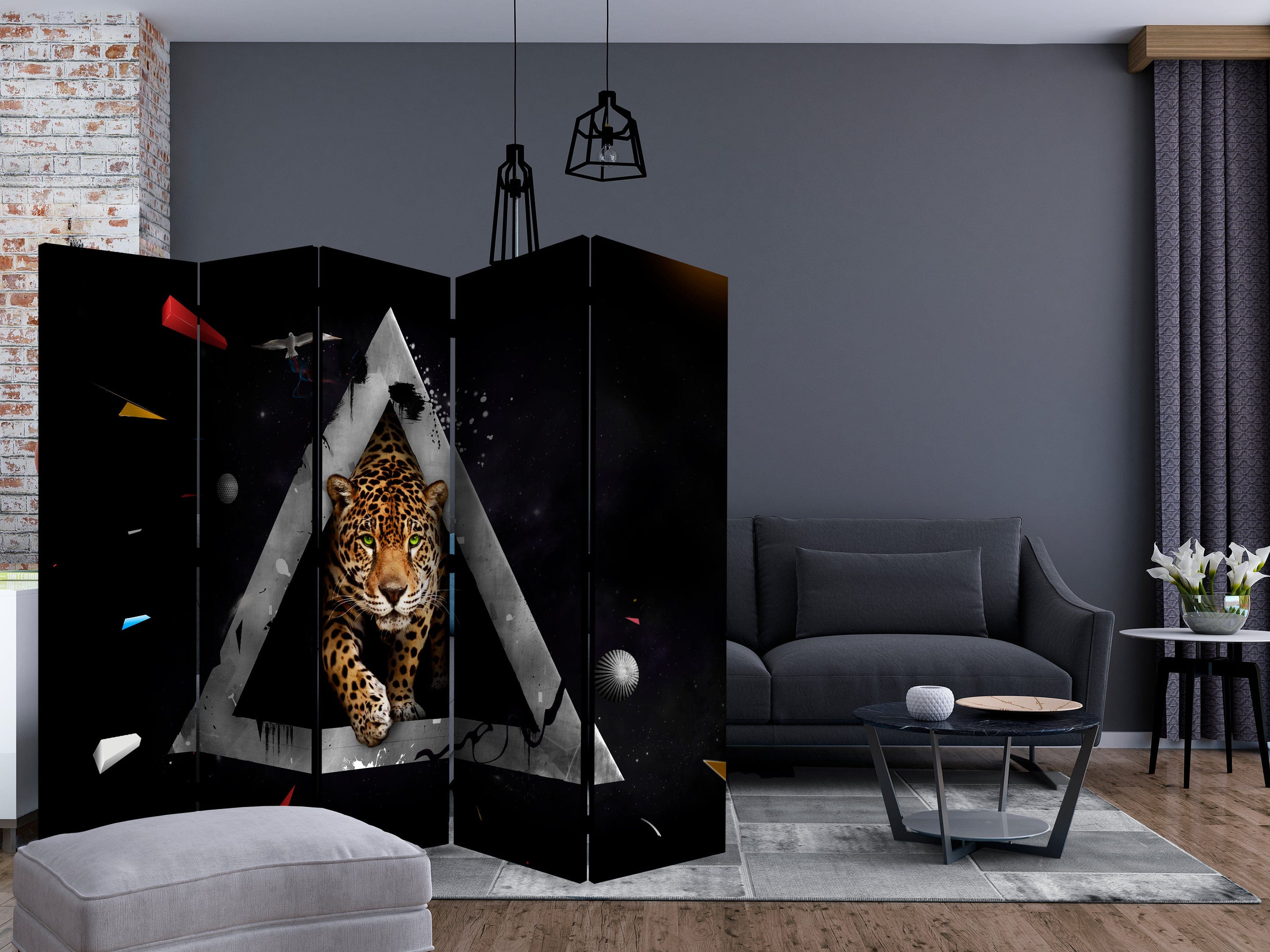 Aizslietnis 5-daļīgs - Savvaļas nākotnes vīzija (225x172cm) 225x172 cm Home Trends