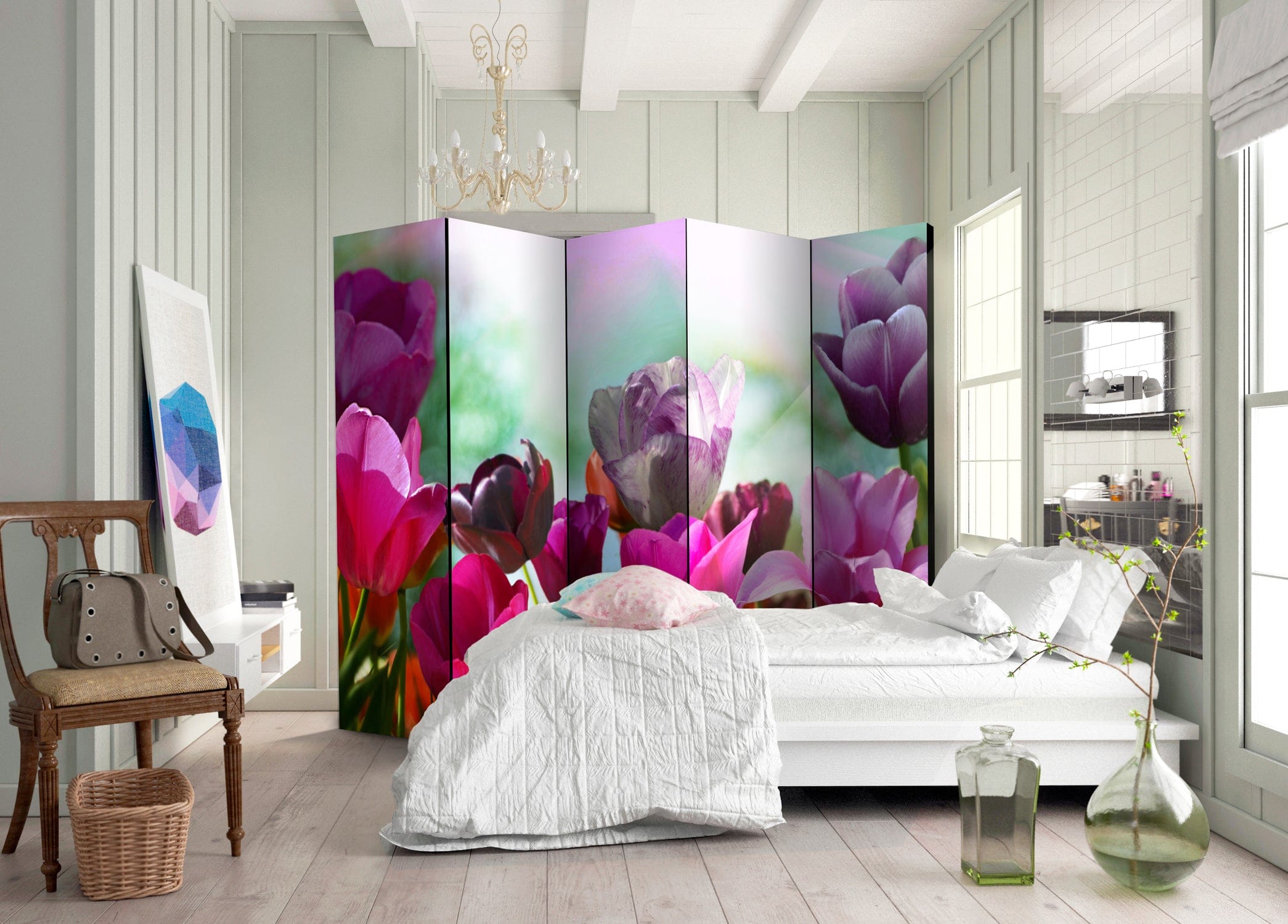Aizslietnis 5-daļīgs - Skaistas tulpes (225x172cm) 225x172 cm Home Trends