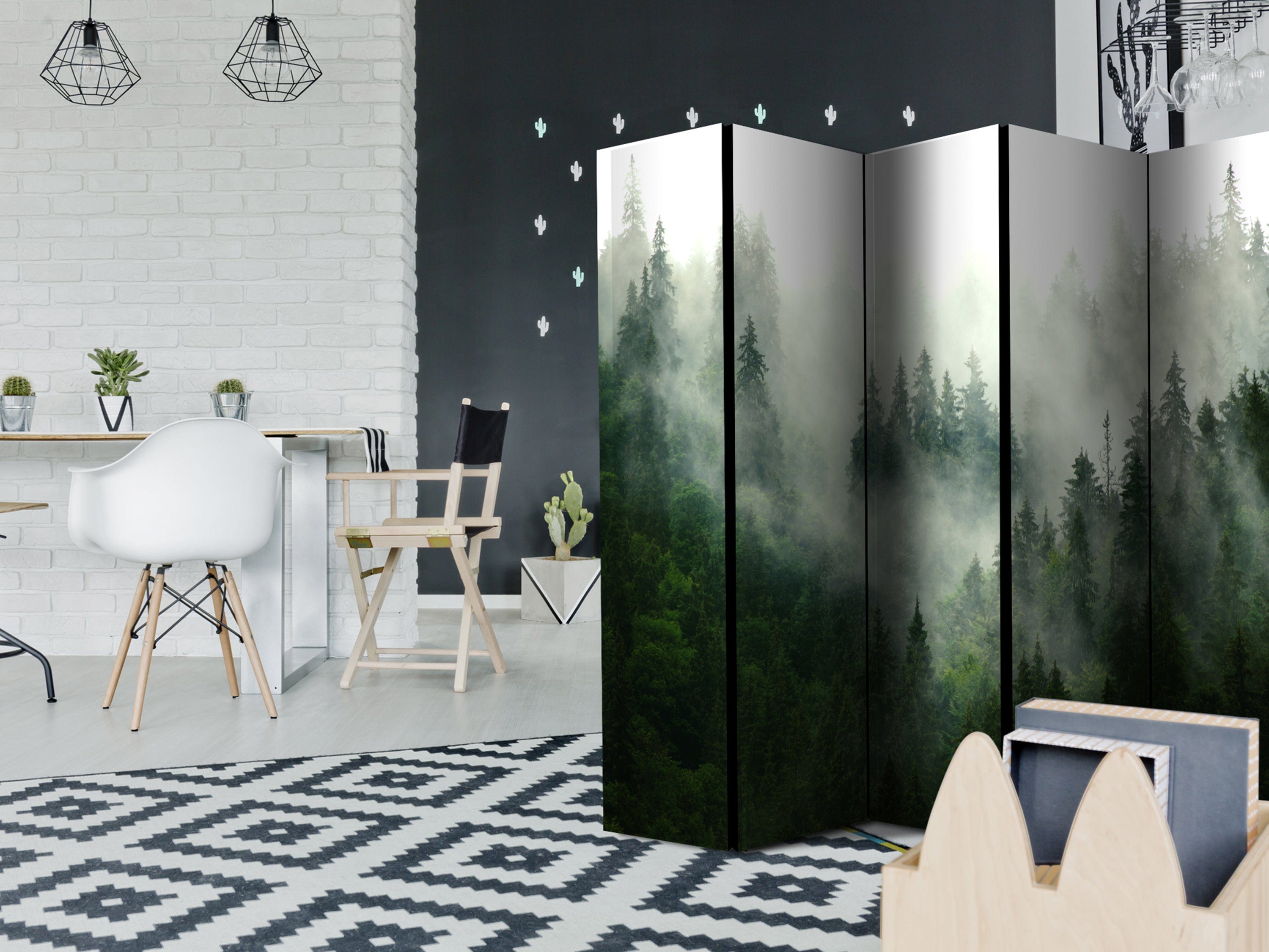 Aizslietnis 5-daļīgs - Skujkoku mežs (225x172cm) 225x172 cm Home Trends