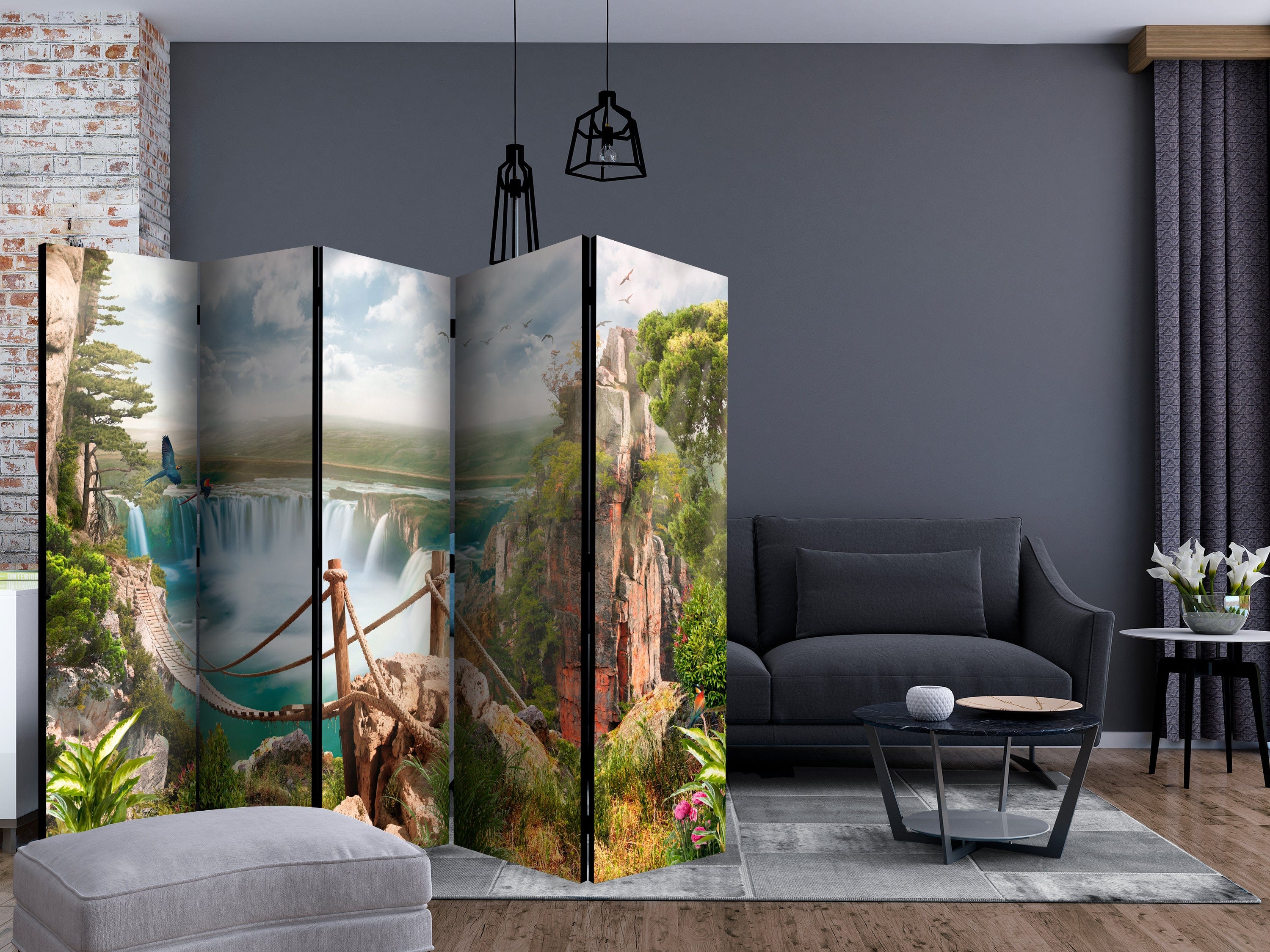 Aizslietnis 5-daļīgs - Slēptā paradīze (225x172cm) 225x172 cm Home Trends