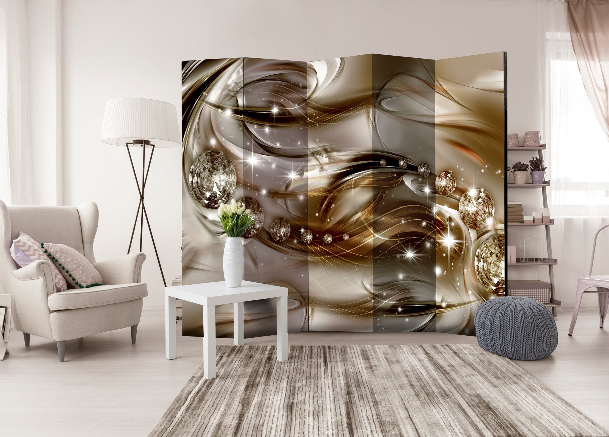 Aizslietnis 5-daļīgs - Šokolādes vilnis (225x172cm) 225x172 cm Home Trends