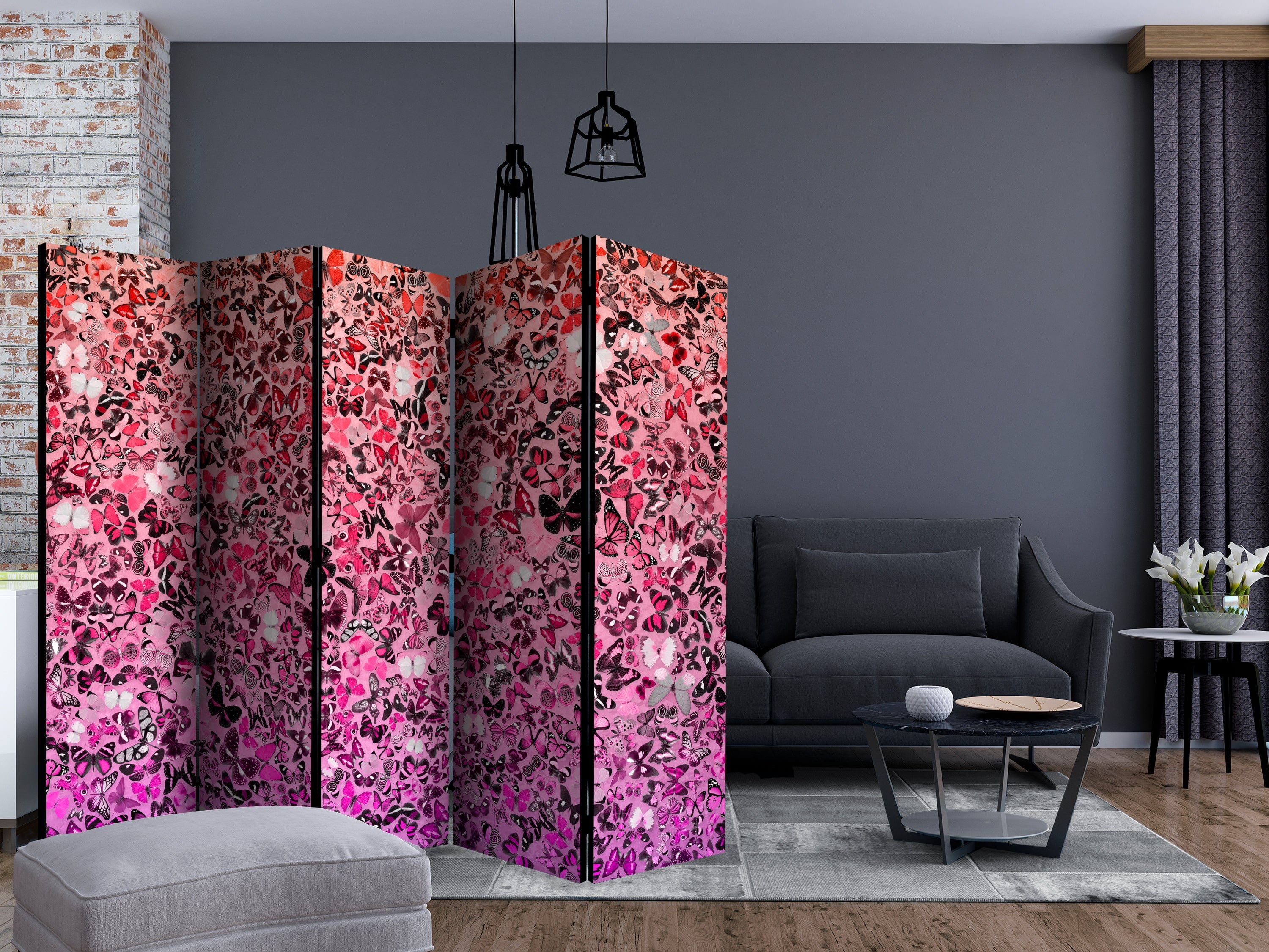 Aizslietnis 5-daļīgs - Tauriņu valoda 2. versija (225x172cm) 225x172 cm Home Trends