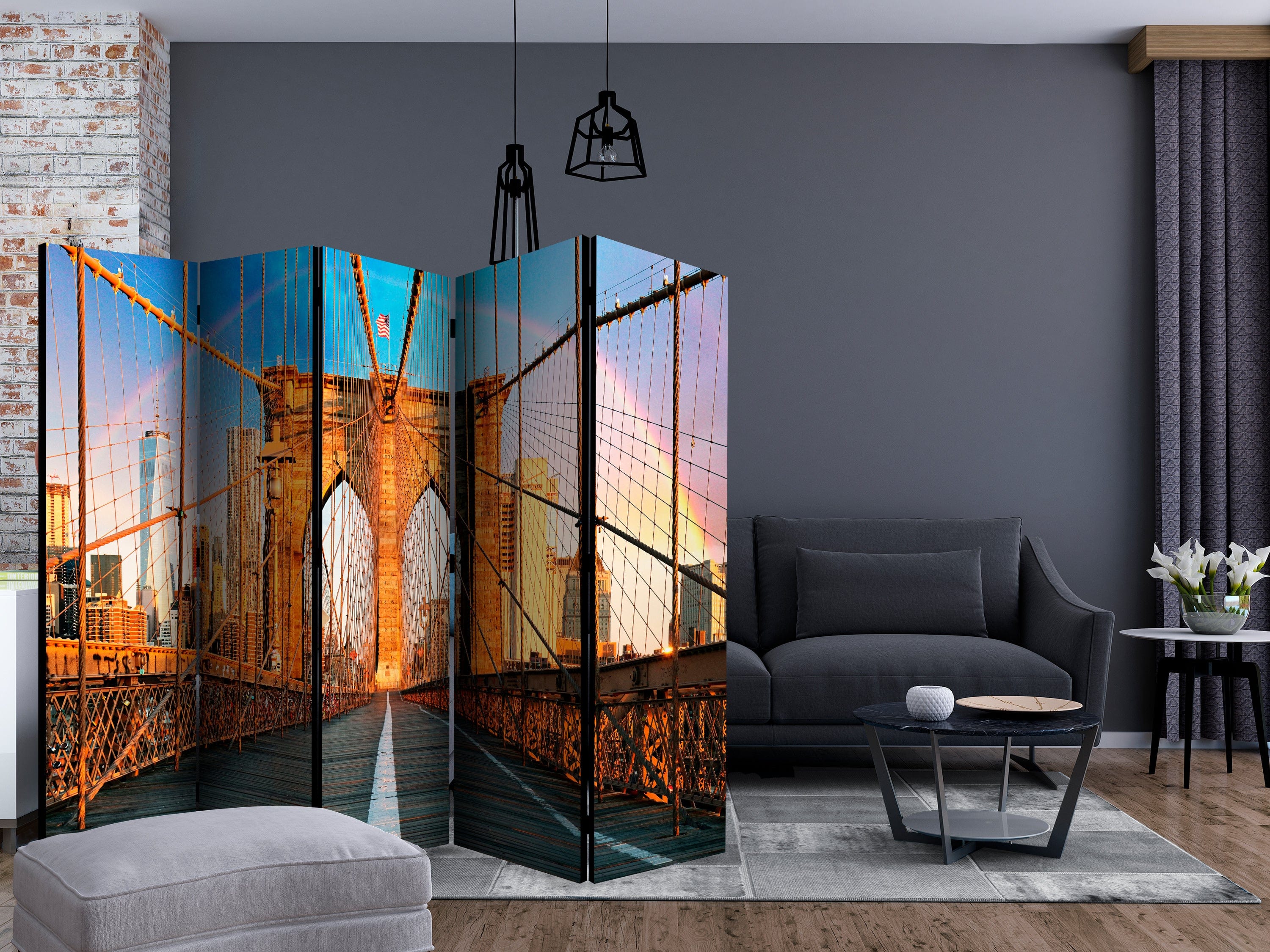 Aizslietnis 5-daļīgs - Tilts uz laimi (225x172cm) 225x172 cm Home Trends