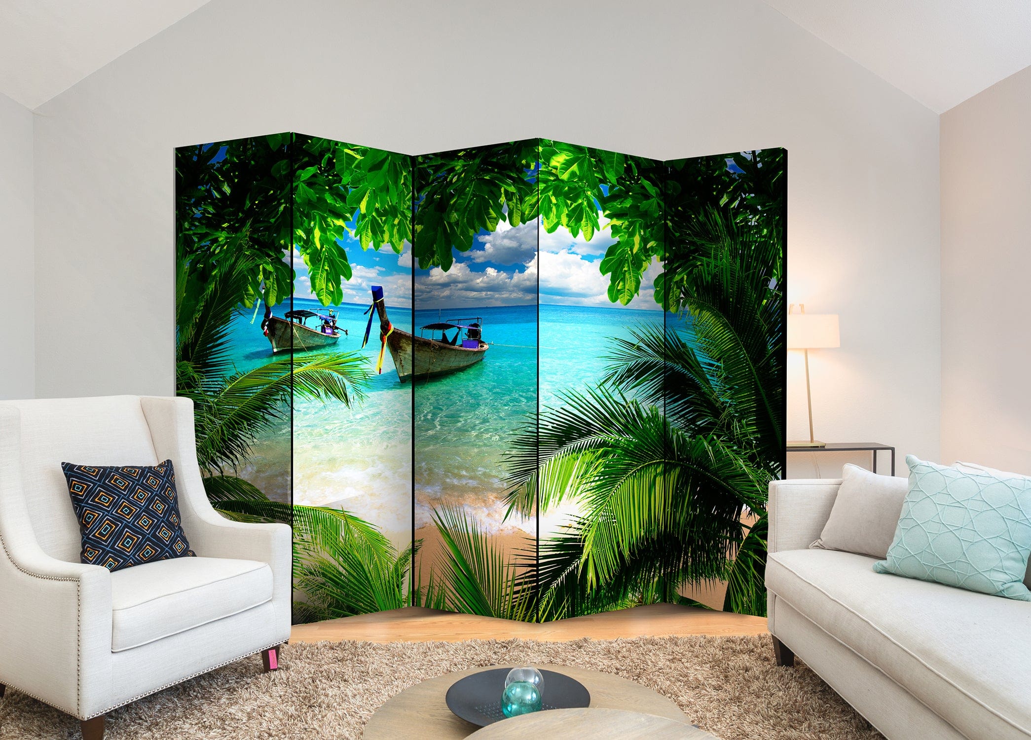 Aizslietnis 5-daļīgs - Tropu paradīze 2 . Versija (225x172cm) 225x172 cm Home Trends