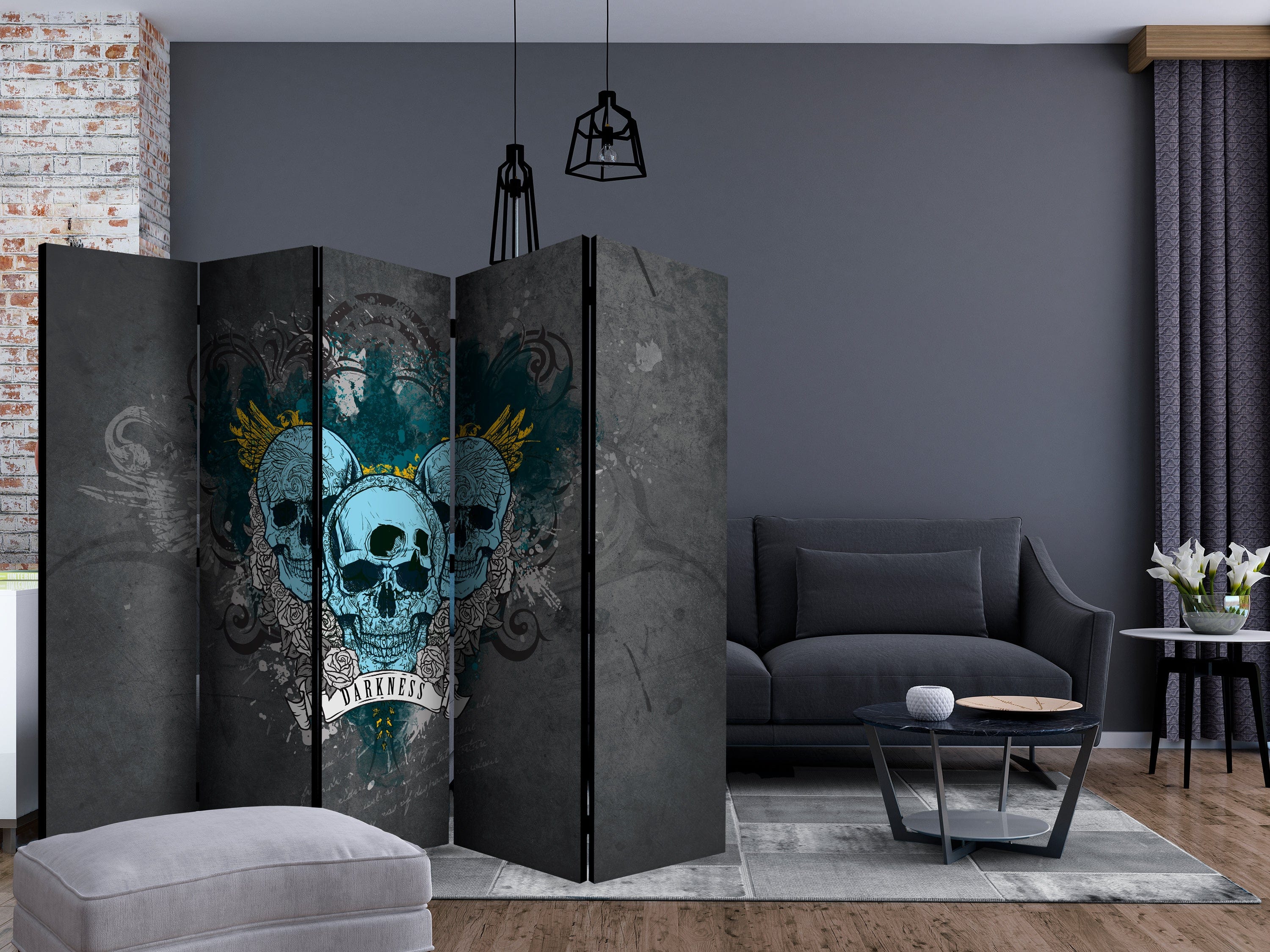 Aizslietnis 5-daļīgs - Tumsa 2. versija (225x172cm) 225x172 cm Home Trends
