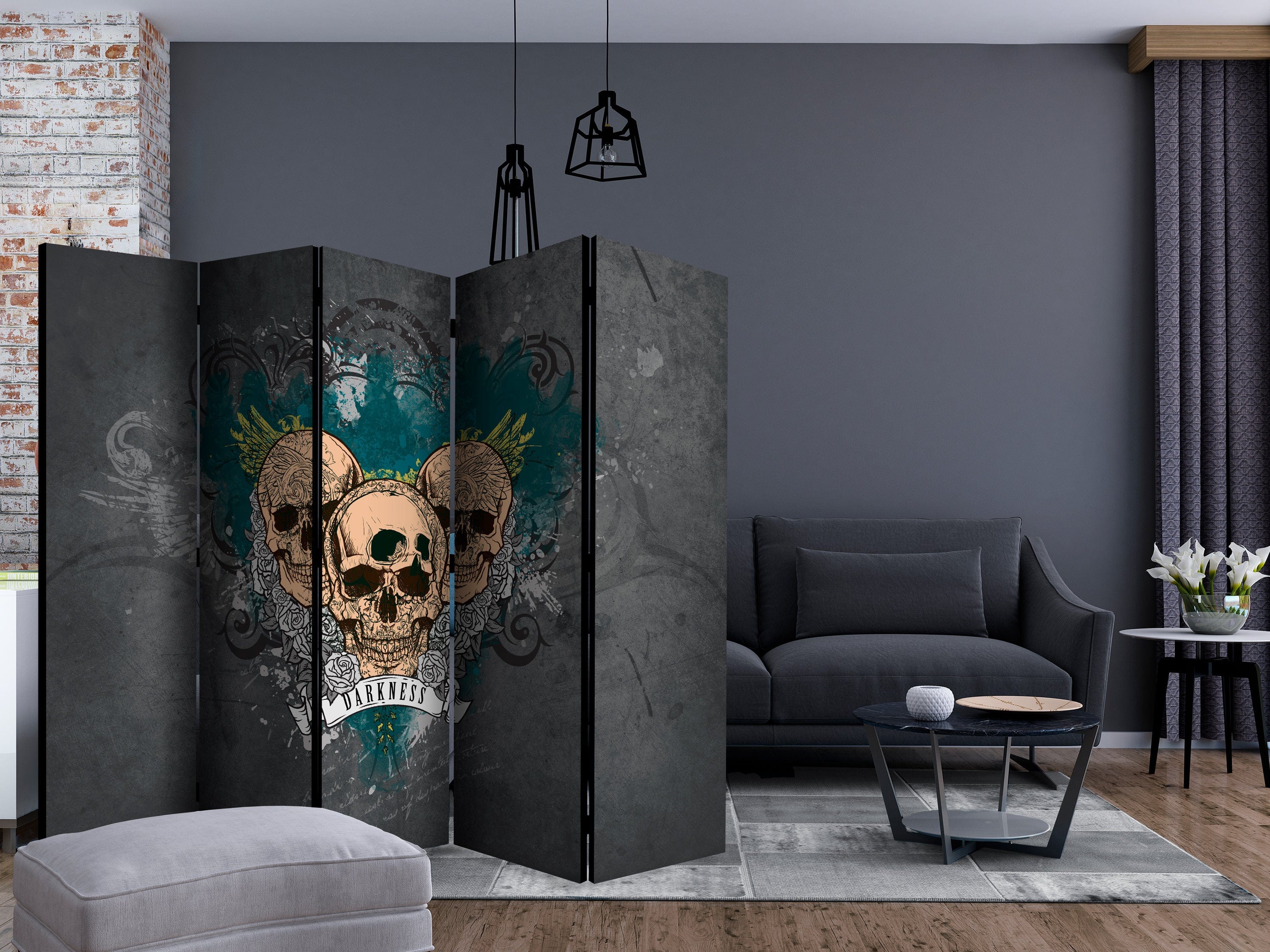 Aizslietnis 5-daļīgs - Tumsa (225x172cm) 225x172 cm Home Trends