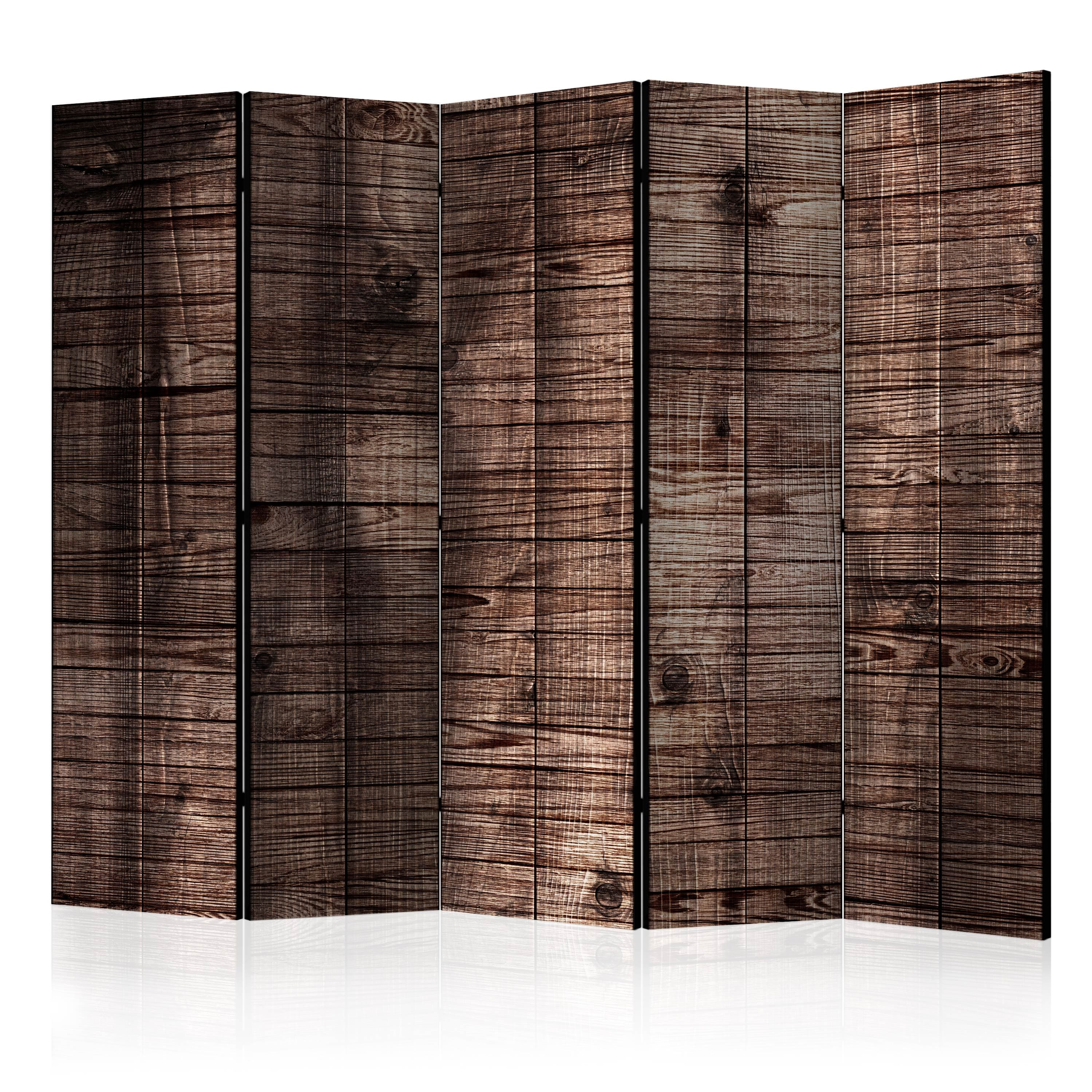 Aizslietnis 5-daļīgs - Tumši brūni dēļi (225x172cm) 225x172 cm Home Trends