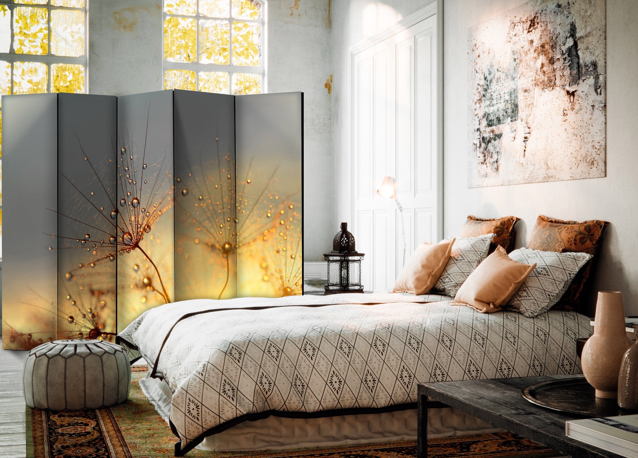 Aizslietnis 5-daļīgs - Vasaras saulgrieži (225x172cm) 225x172 cm Home Trends
