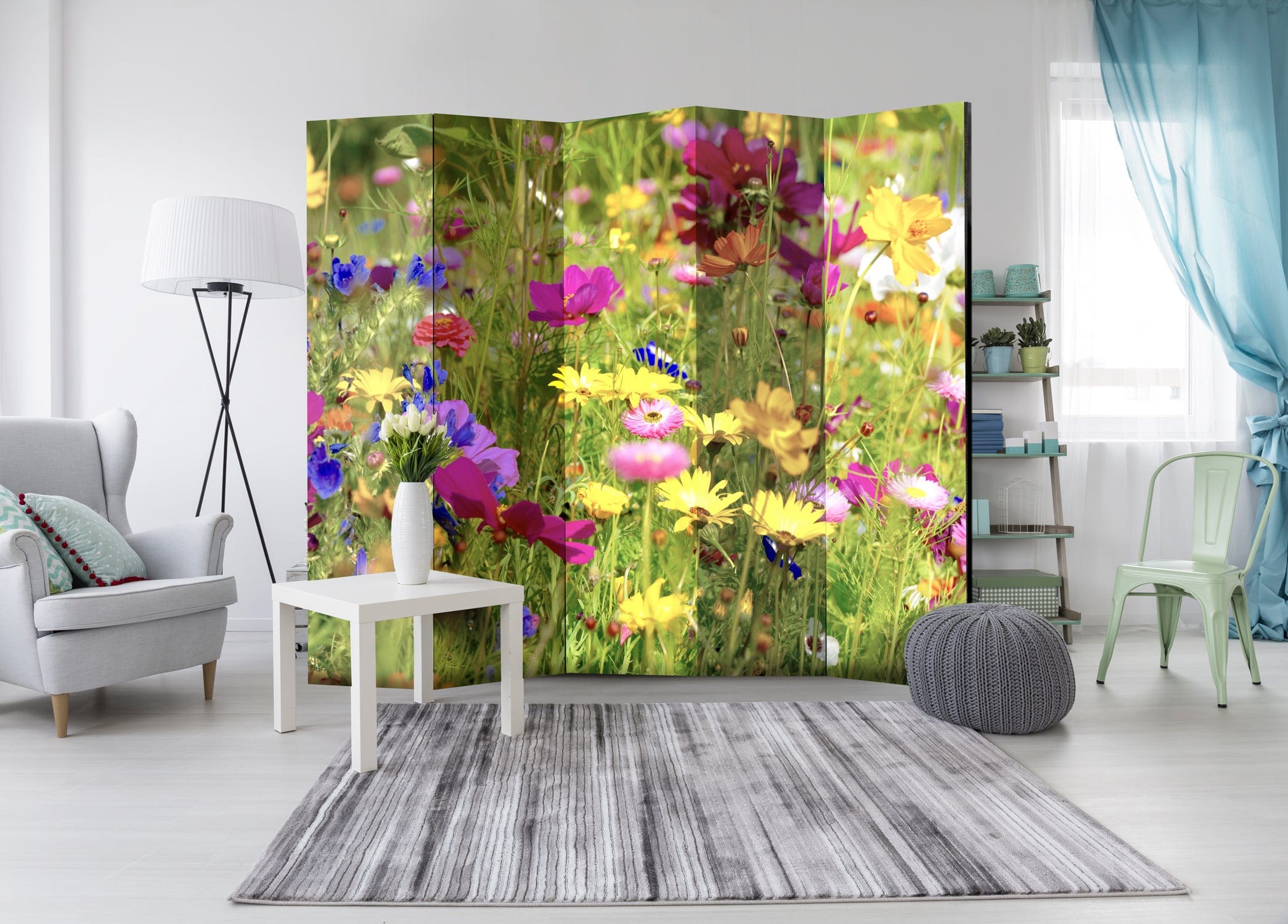 Aizslietnis 5-daļīgs - Vasaras ziedi (225x172cm) 225x172 cm Home Trends