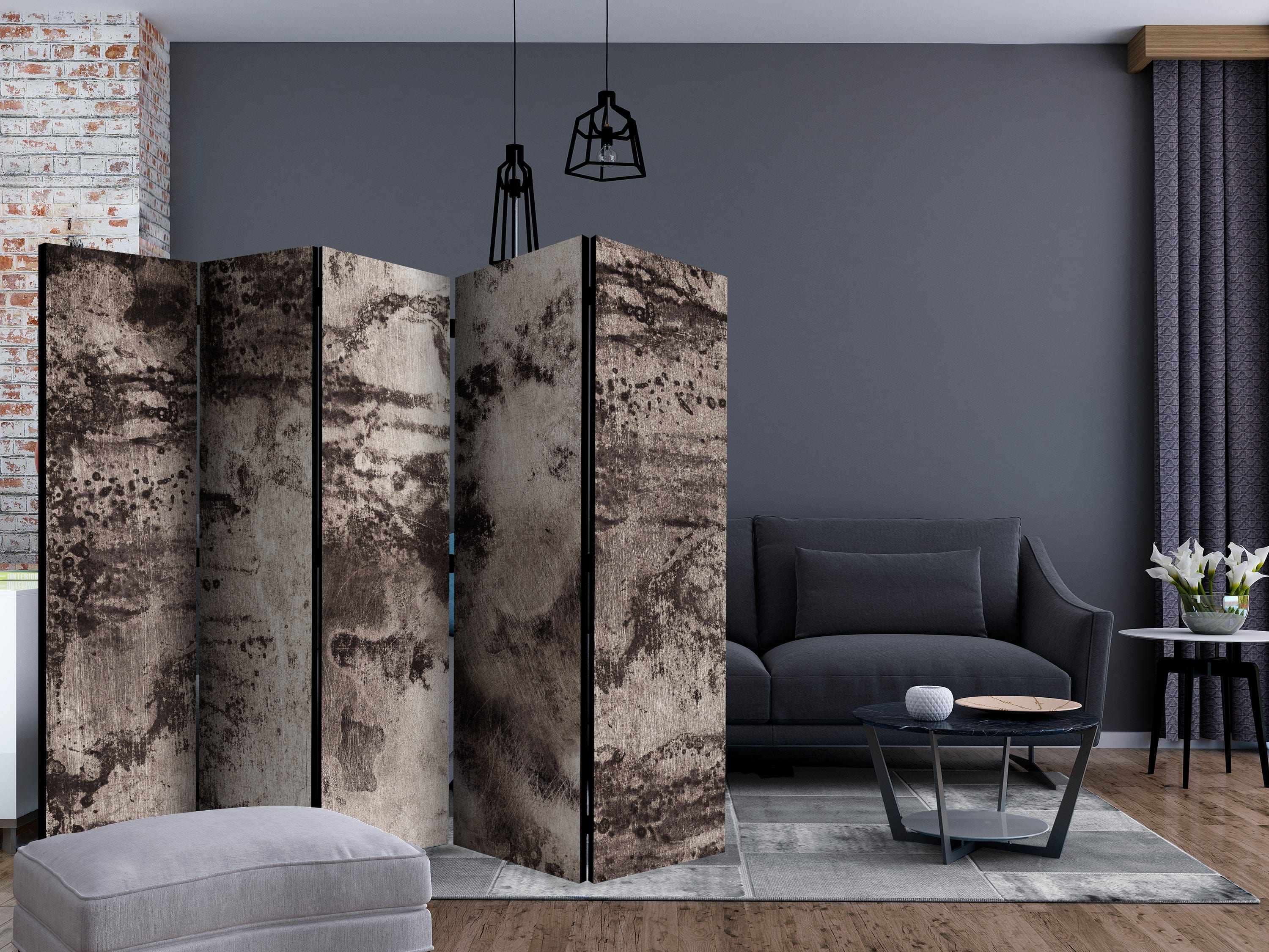 Aizslietnis 5-daļīgs - Vecs metāls (225x172cm) 225x172 cm Home Trends