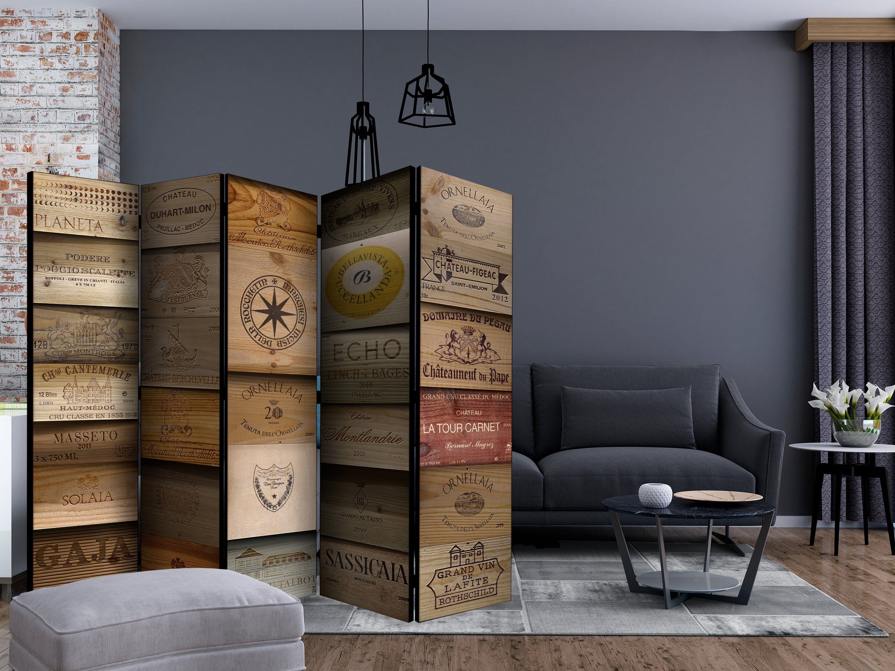 Aizslietnis 5-daļīgs - Vecs vīna dārzs 2 . versija (225x172cm) 225x172 cm Home Trends
